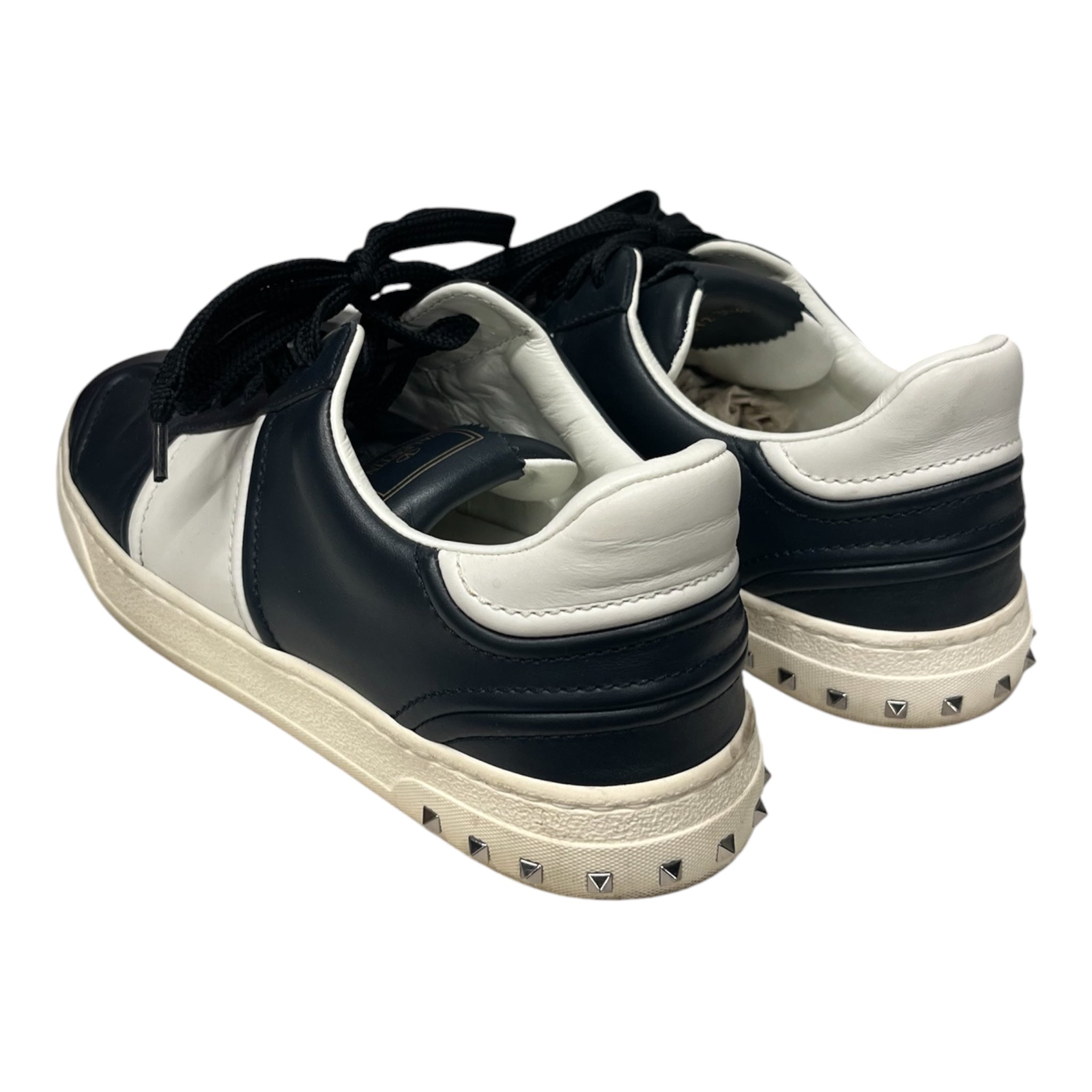 VALENTINO/Low-Sneakers/US 7.5/Leather/NVY/ view 2