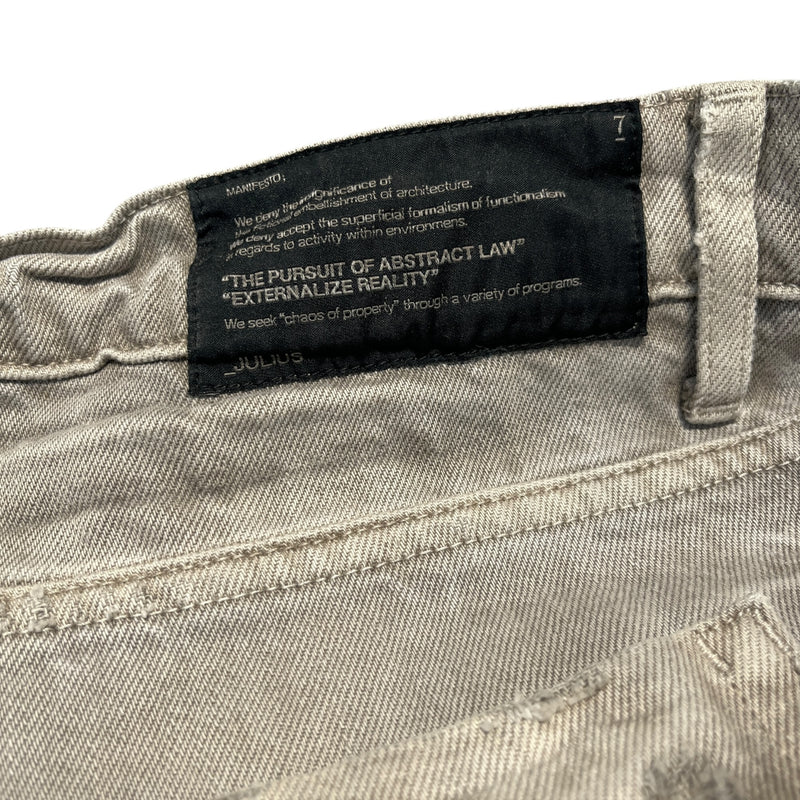 JULIUS/Skinny Pants/3/Denim/GRY/DISTRESSED ON KNEES