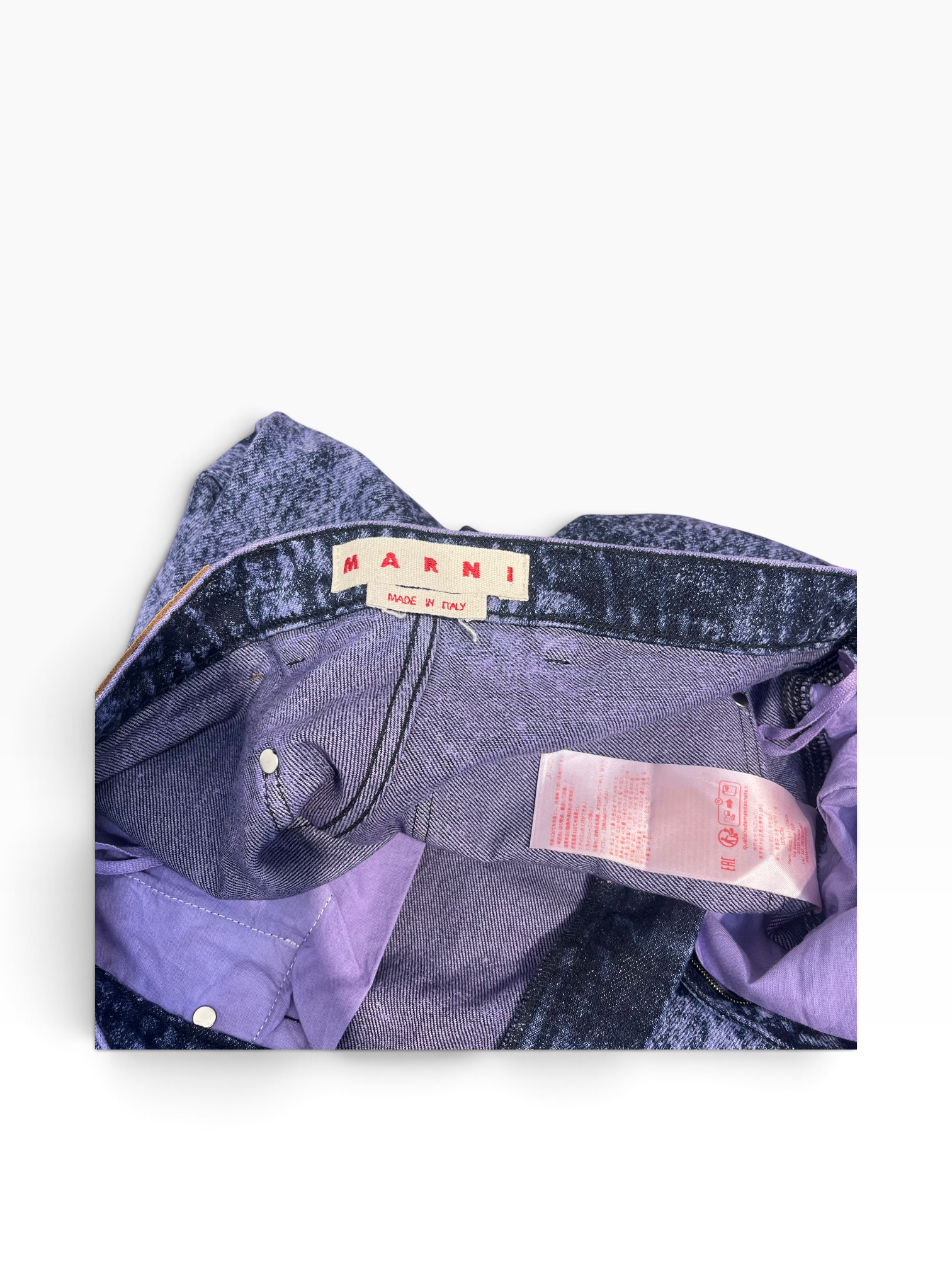 MARNI/Pants/30/Cotton/PPL/BLACK ACID WASH view 3