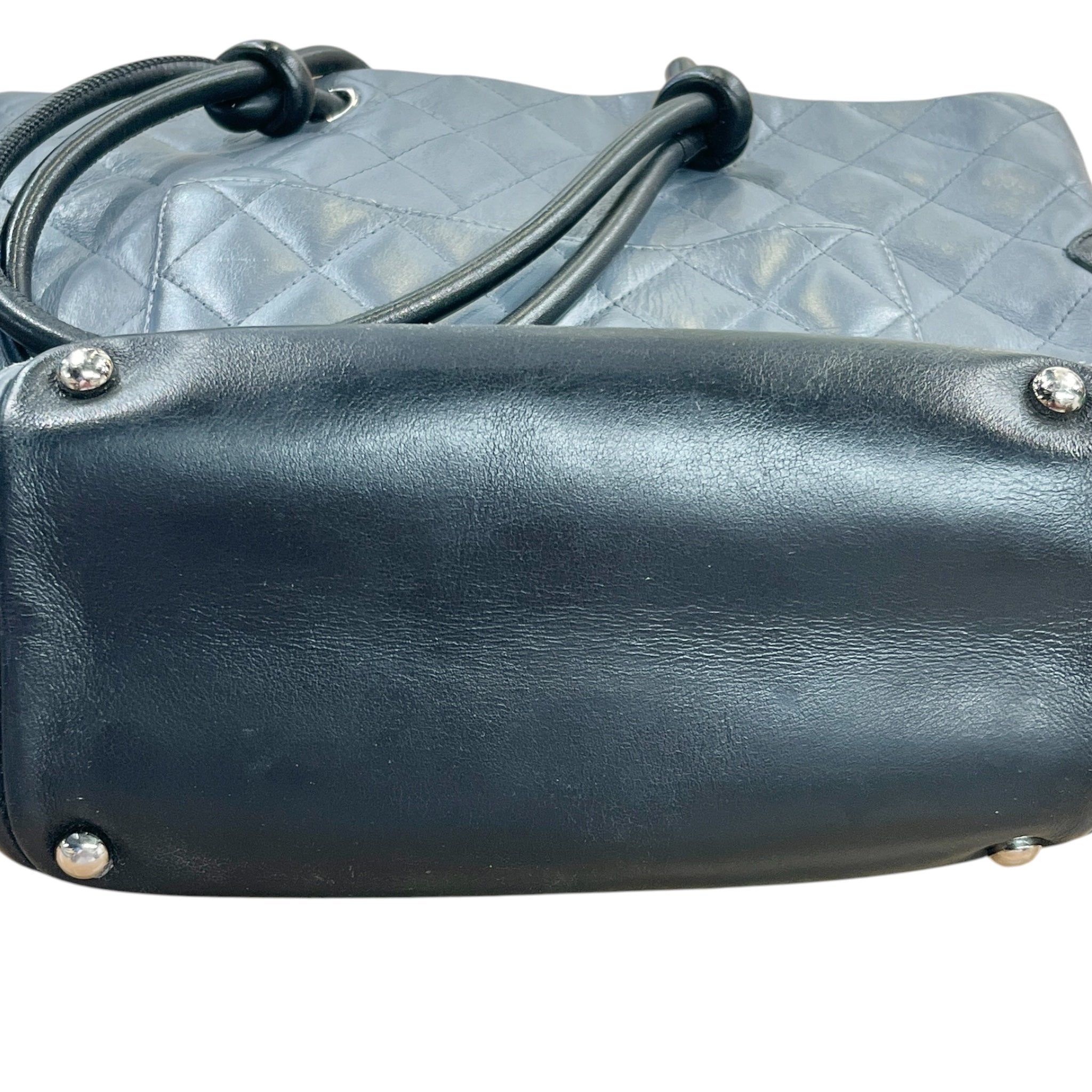 CHANEL/Tote Bag/Leather/GRY/LIGNE CAMBON SHOULDER BAG view 10