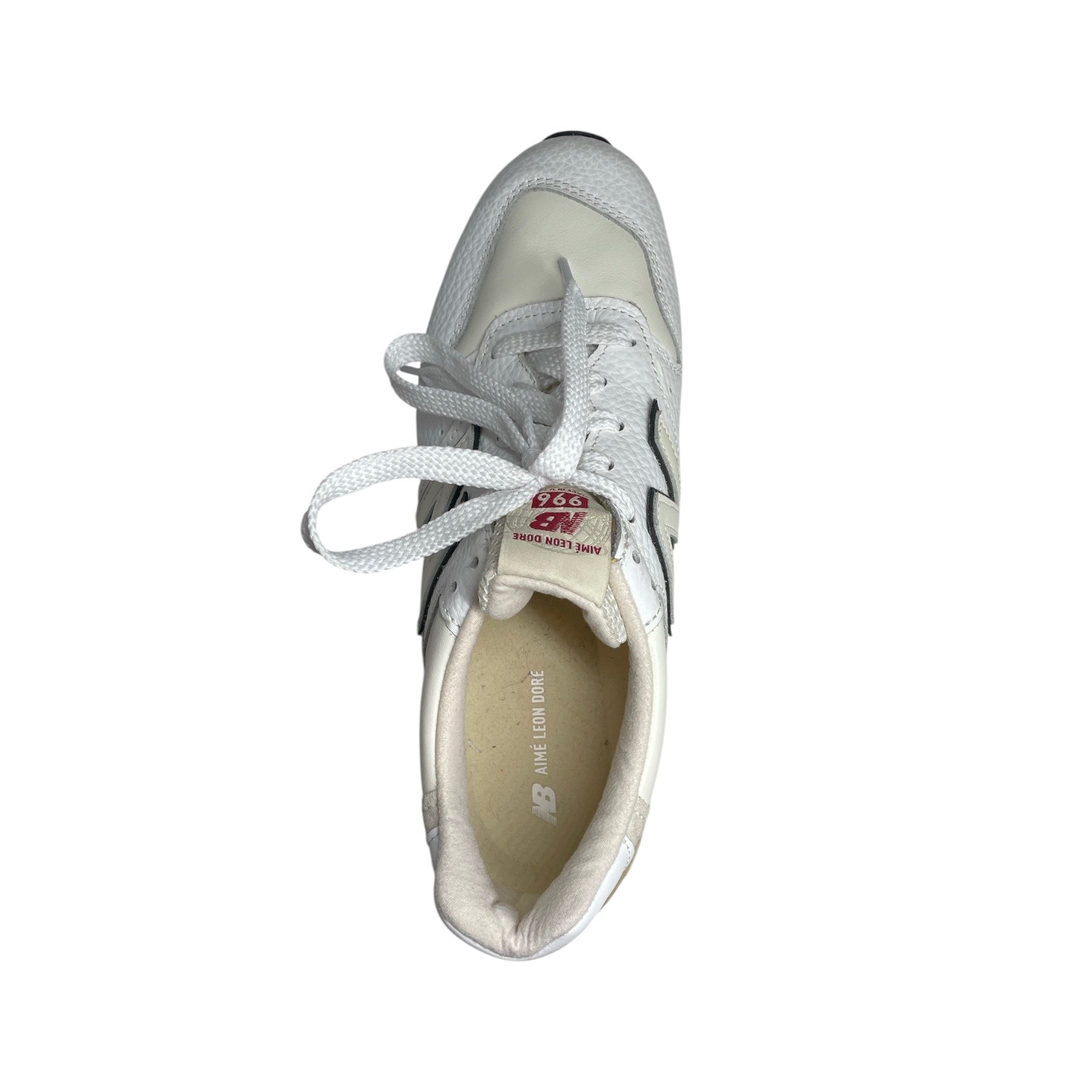 AIME LEON DORE/NEW BALANCE/Low-Sneakers/US 11/Leather/WHT/1000 sneaker view 3