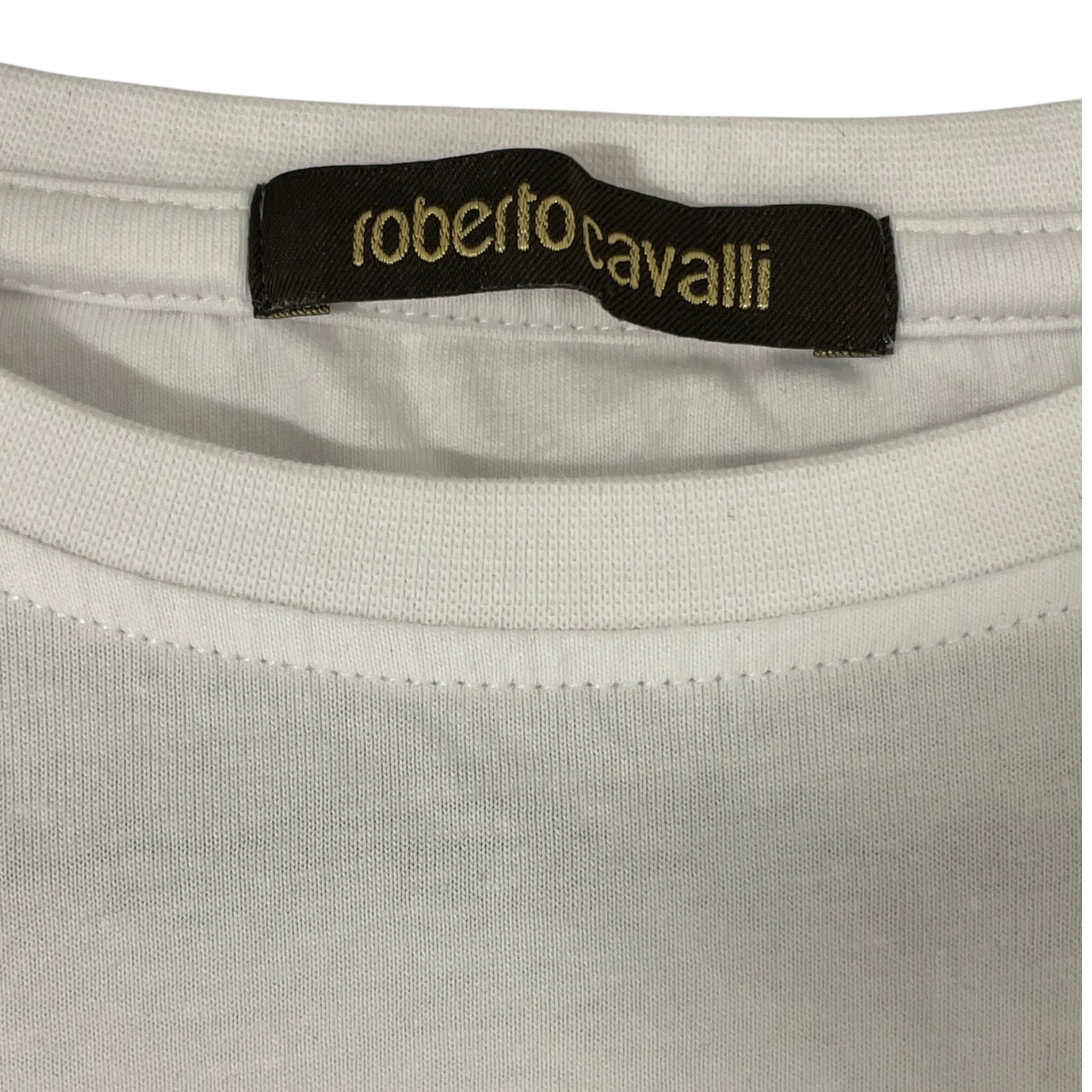 roberto cavalli/T-Shirt/L/Cotton/WHT/Graphic/DOUBLE WING PEGASUS view 3