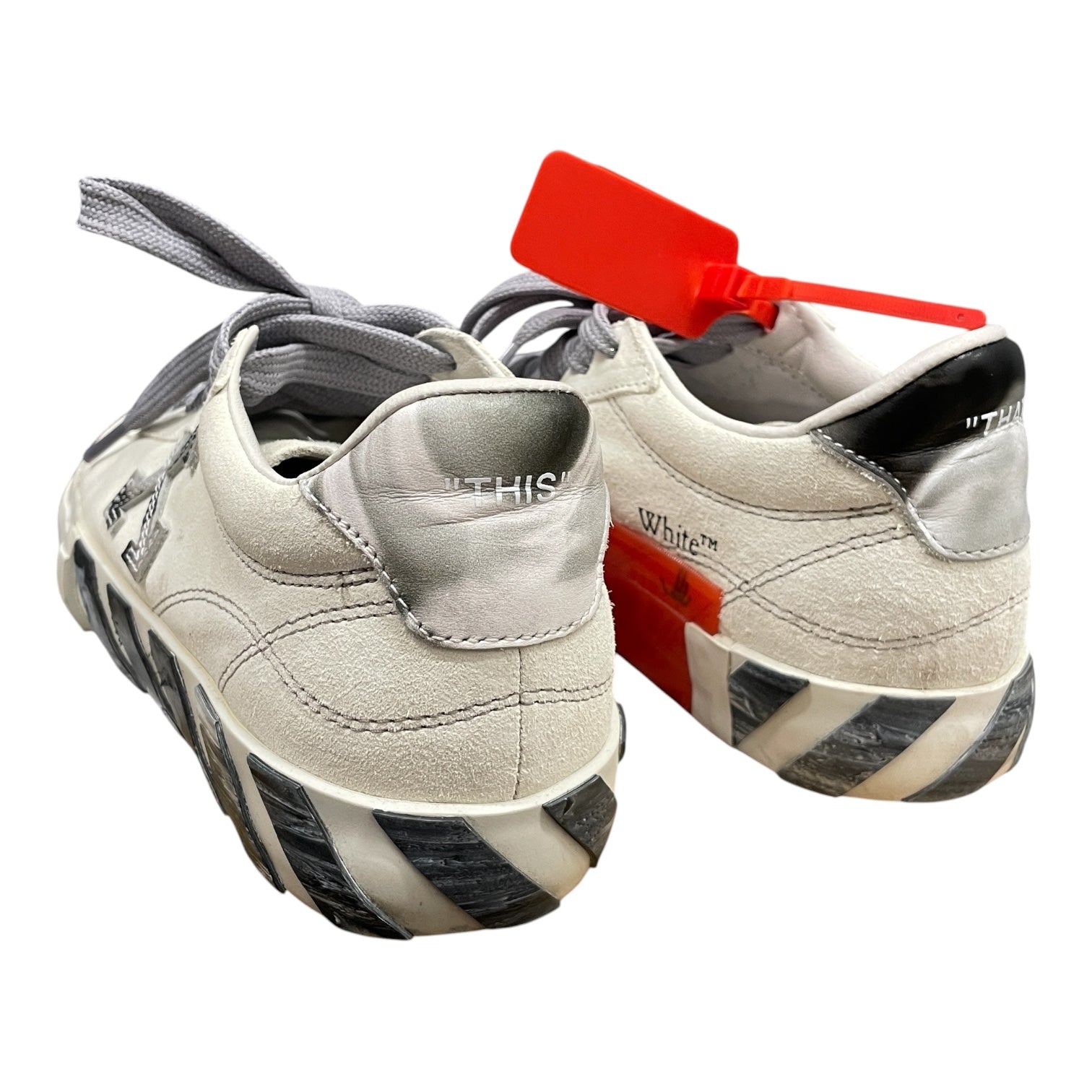 OFF-WHITE/Low-Sneakers/EU 37/Suede/WHT/OFF WHITE LIQUID MELT LOW VUL view 2