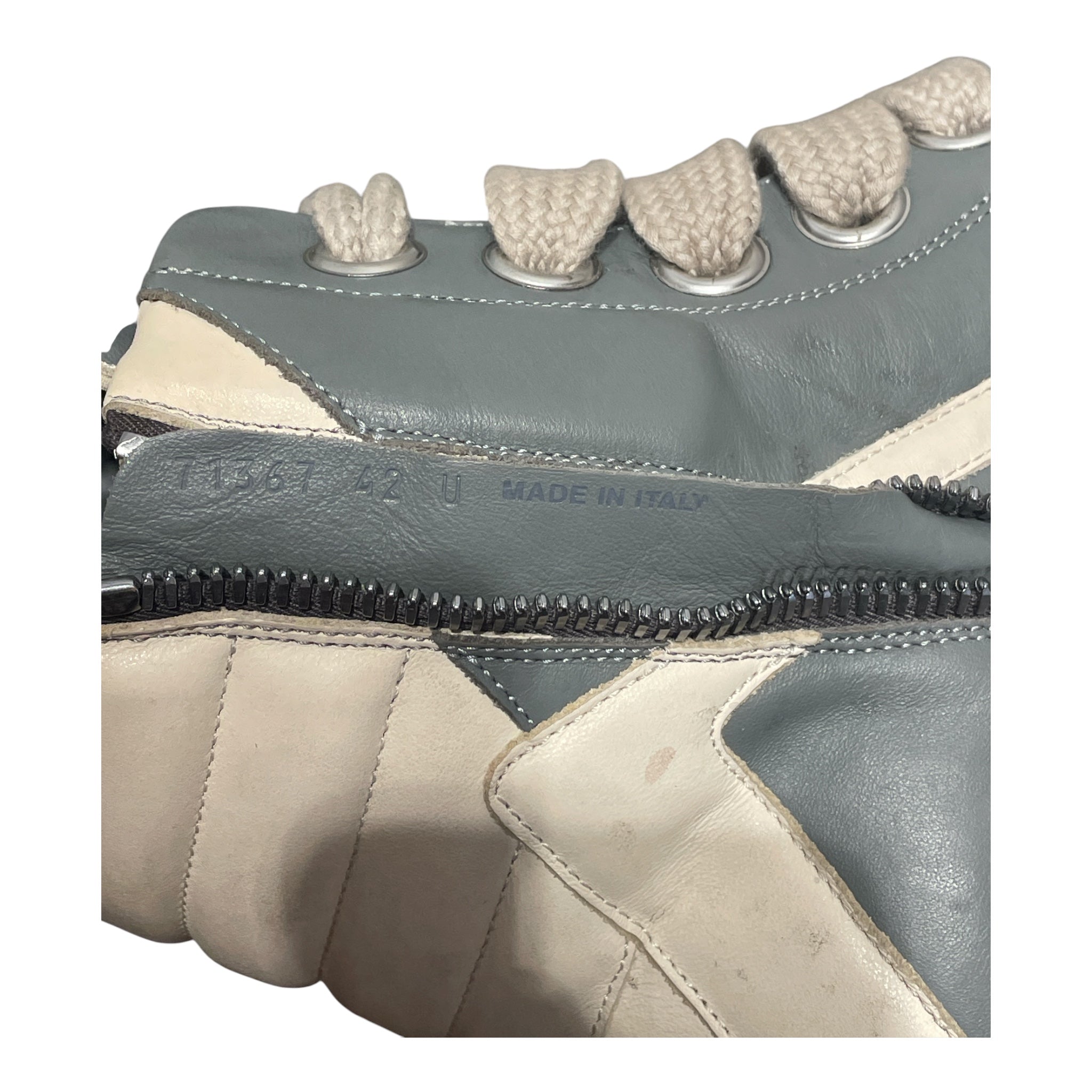 Rick Owens/Hi-Sneakers/US 9/Leather/GRY/Geobasket Jumbo Lace Grey view 4