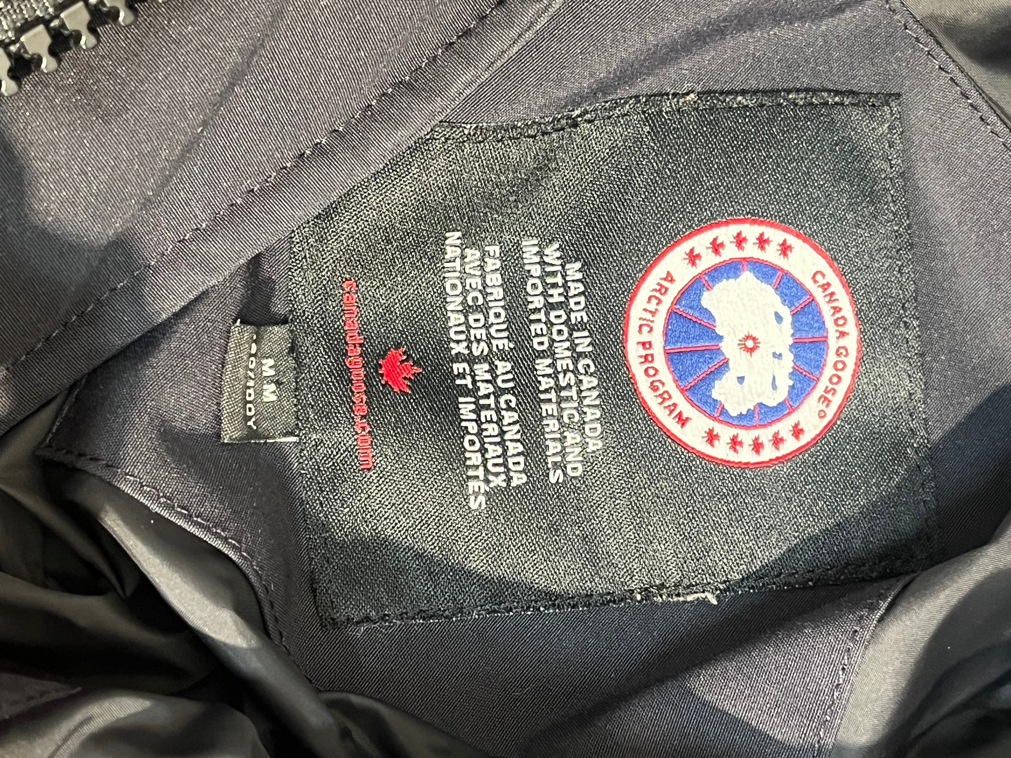 CANADA GOOSE/Puffer Jkt/M/BLK/SHOULDER LOGO RED view 3