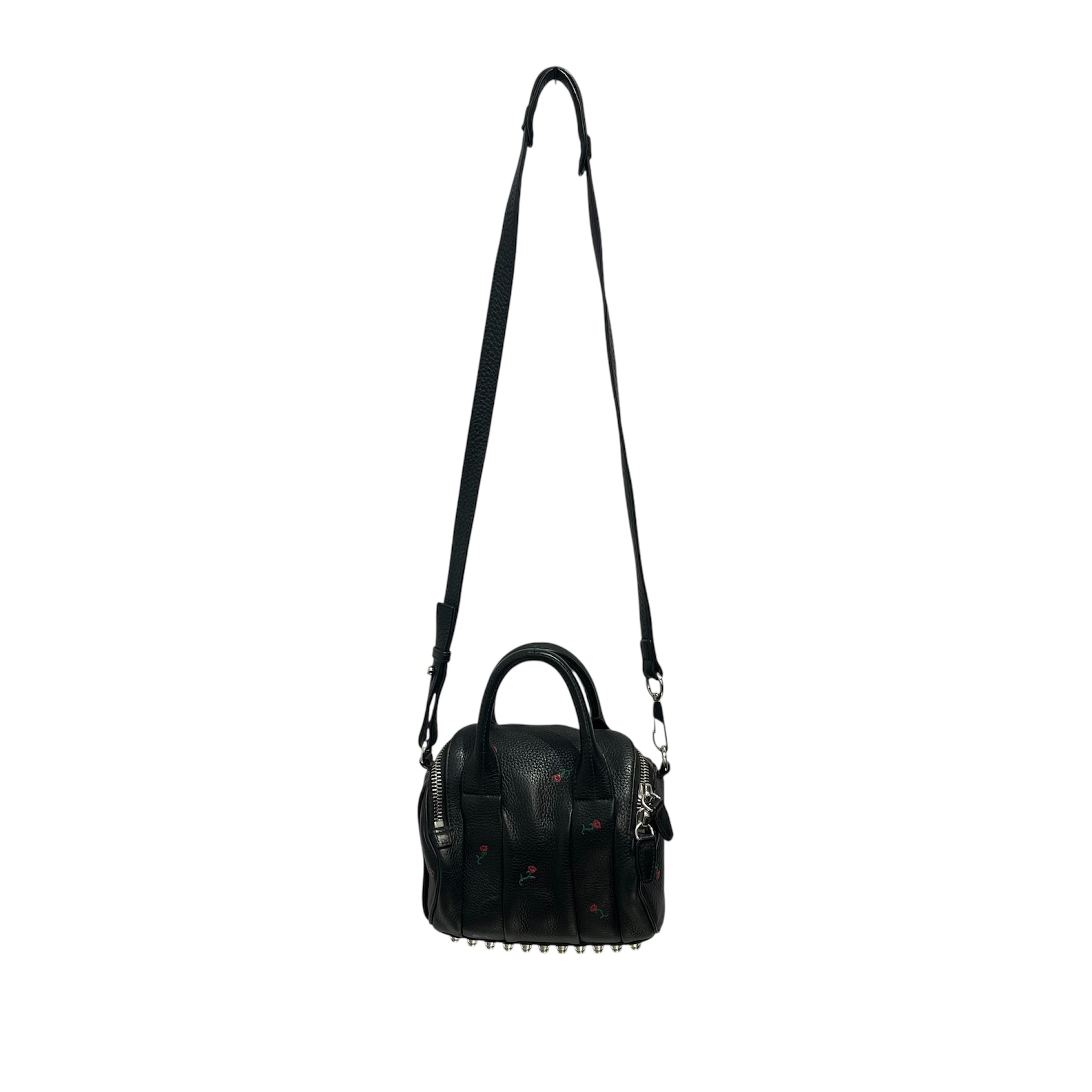 Alexander Wang/Bag/Floral Pattern/Leather/BLK/ROSE DECALS SILVER BOTTOM STUD view 1