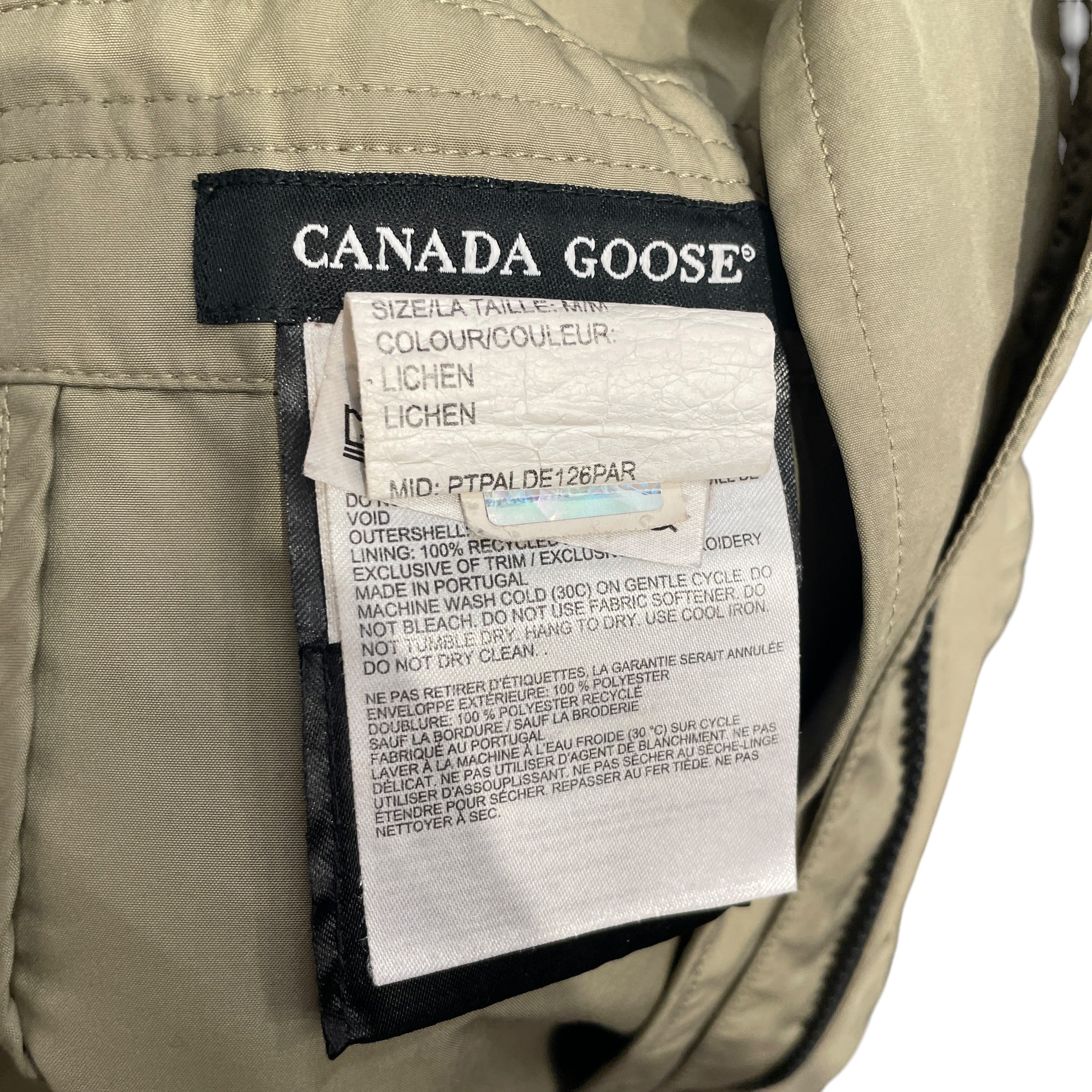 CANADA GOOSE/Windbreaker/M/Polyester/GRN/No Collar/CANADA GOOSE RAIN WINDBRKR HOO view 4
