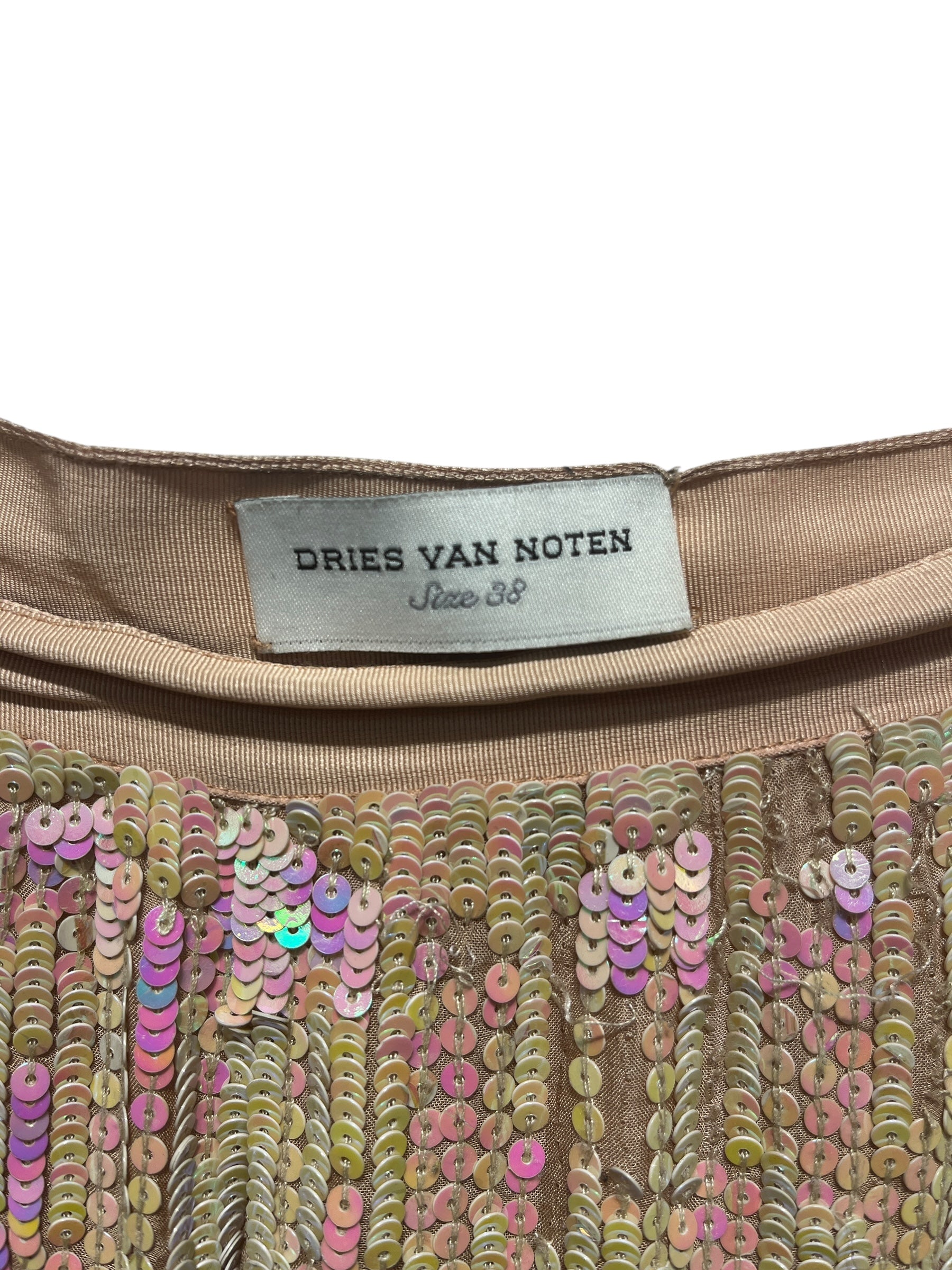 DRIES VAN NOTEN/Straight Pants/38/Glitter/Silk/MLT/SEQUIN view 4