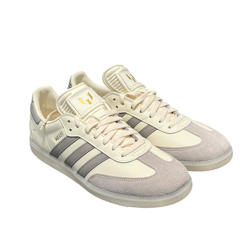 adidas/Low-Sneakers/US 9.5/GRY/messi gray suede cream