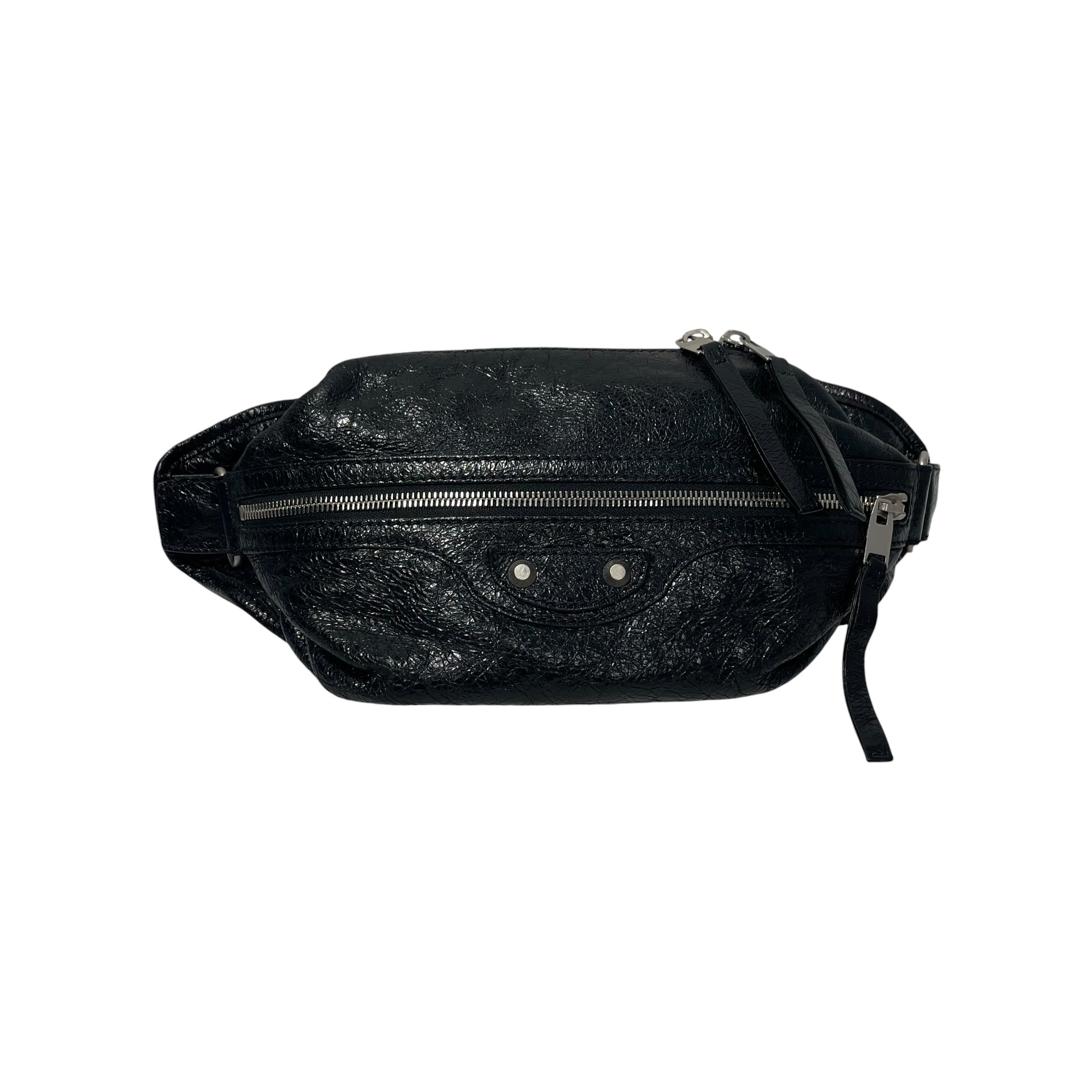 BALENCIAGA/Fanny Pack/Leather/BLK/ view 1