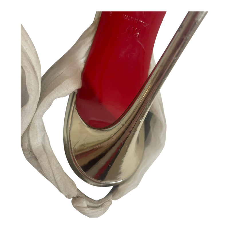 Christian Louboutin/Heels/EU 41.5/SLV/crystals