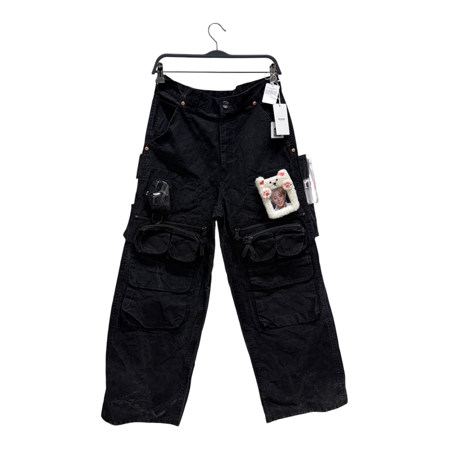 doublet/Cargo Pants/S/Cotton/BLK/OSHI-KATSU POCKET PANTS view 1
