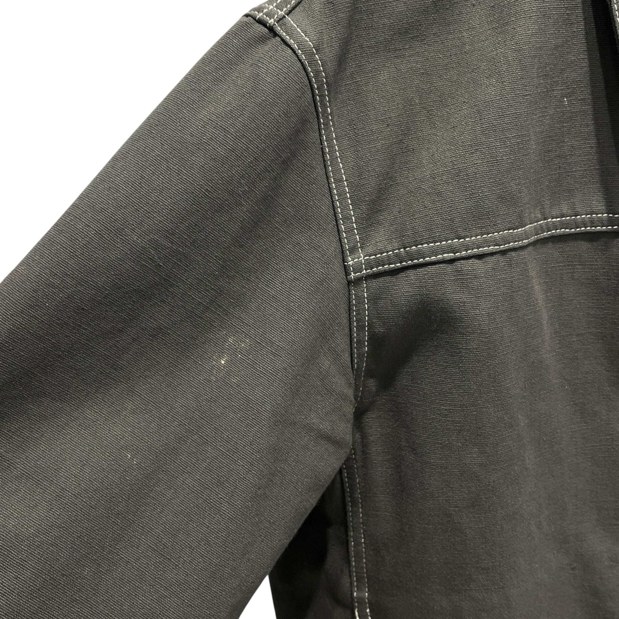 Helmut Lang/Blouson/S/Cotton/GRY/WHT STITCHING/COLLAR/ZIPPER view 7