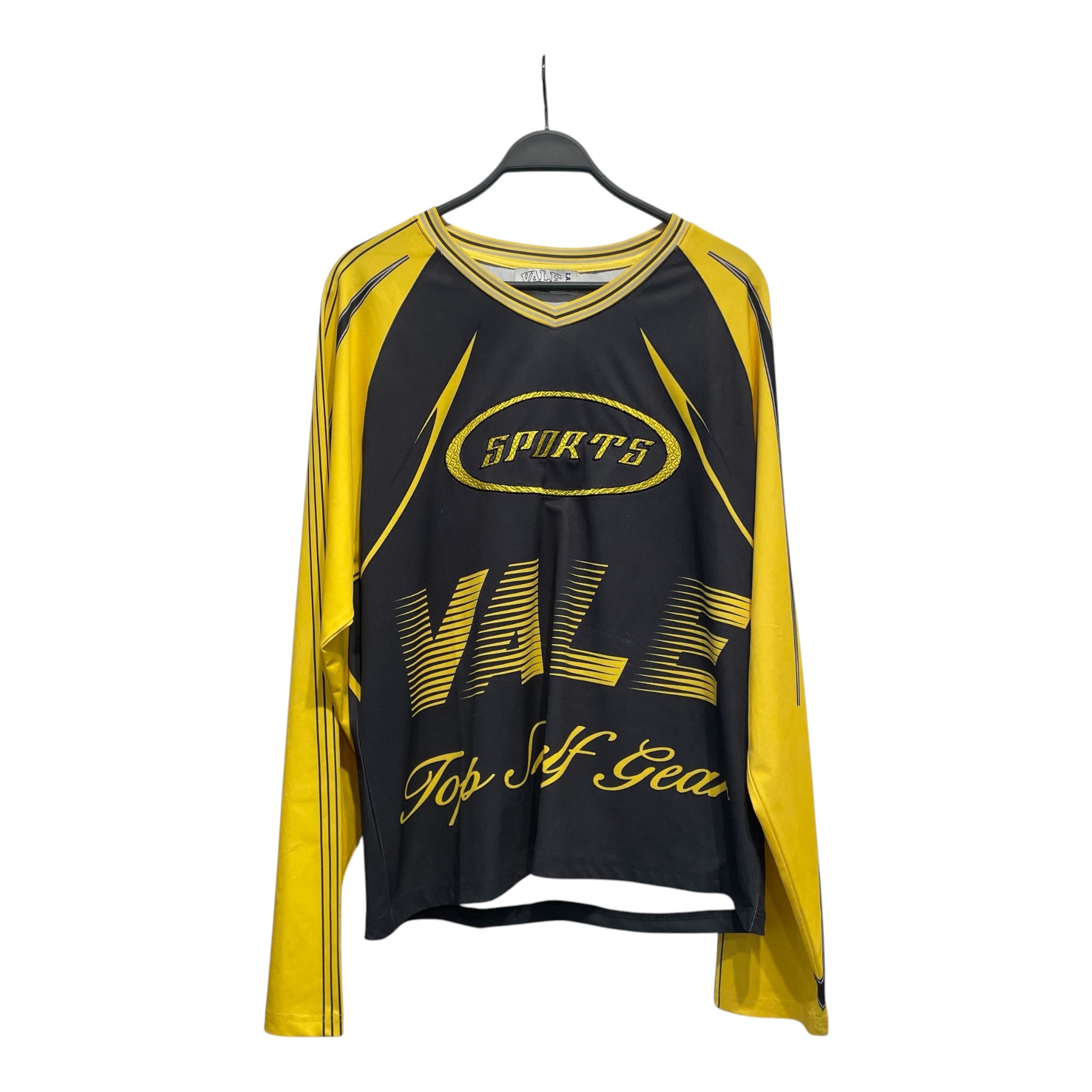Vale/LS T-Shirt/L/Polyester/YEL/All Over Print/Moto Racing Jersey view 1