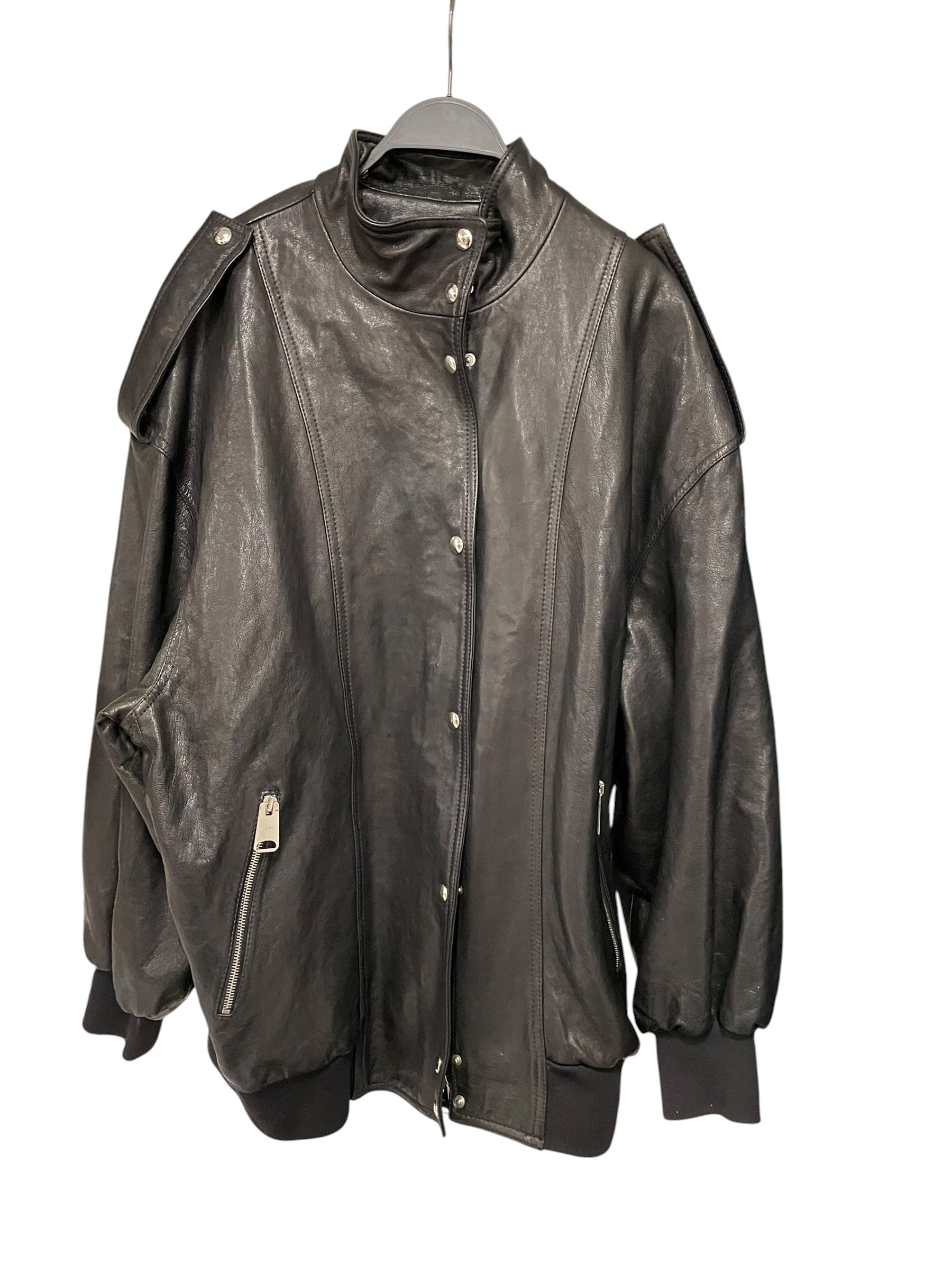 KHAITE/Leather Jkt/8/Lambskin/BLK/RN149248 view 1