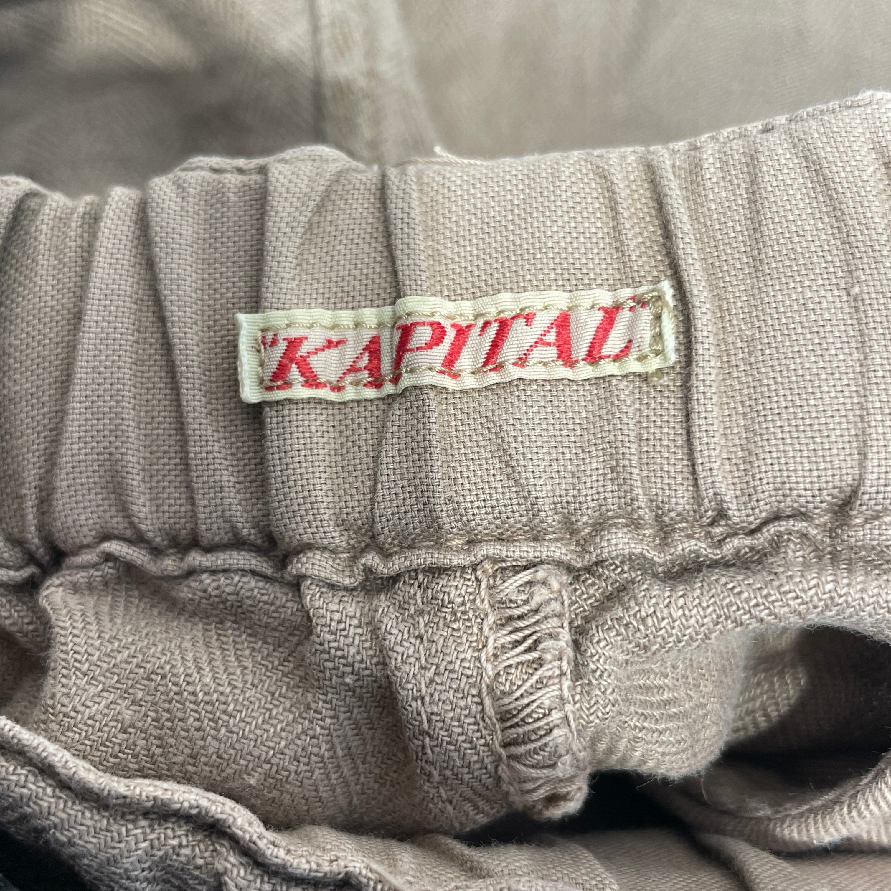 KAPITAL/Shorts/2/Cotton/BEG/drop crotch view 3
