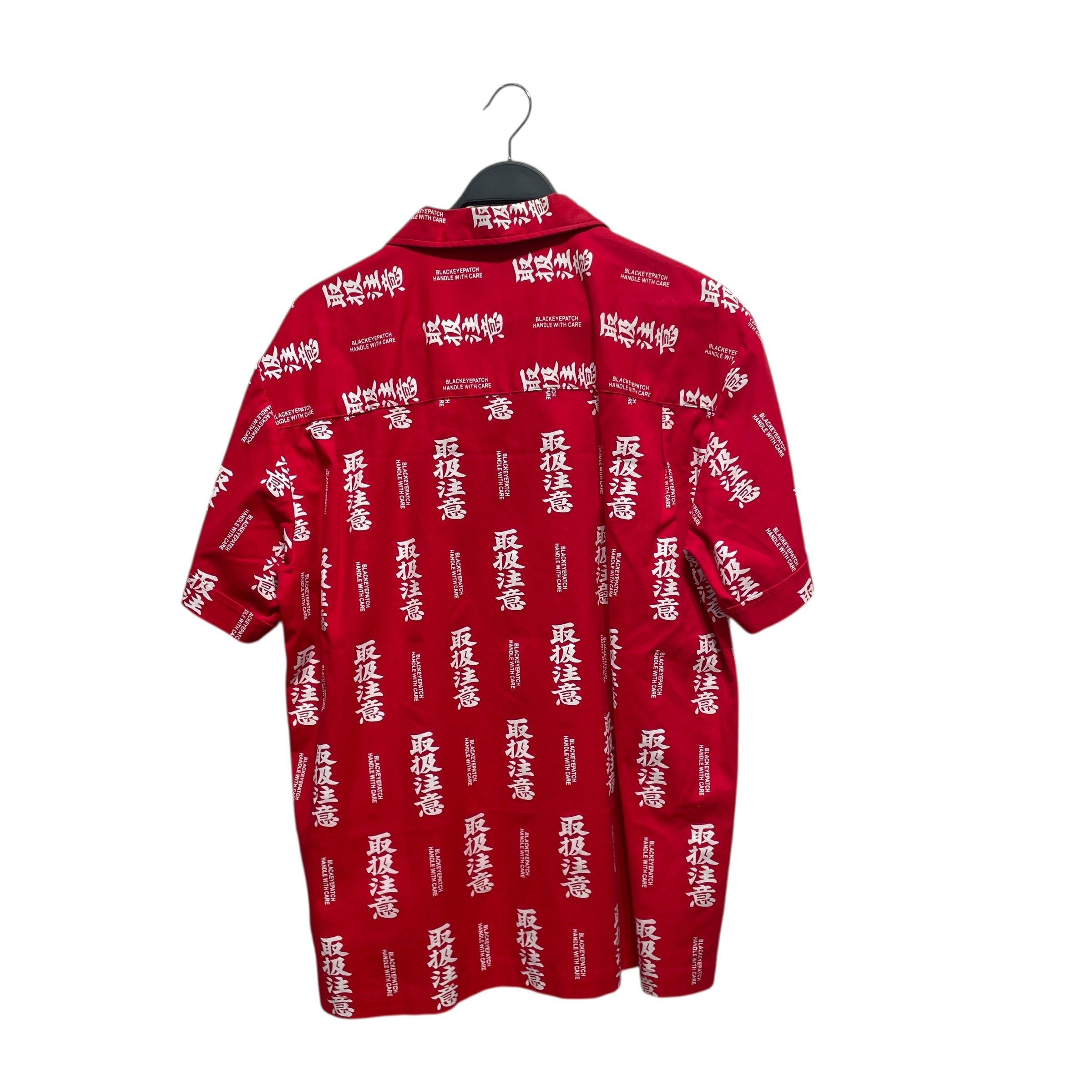 THE BLACK EYE PATCH/Shirt/M/Cotton/RED/All Over Print/ view 2