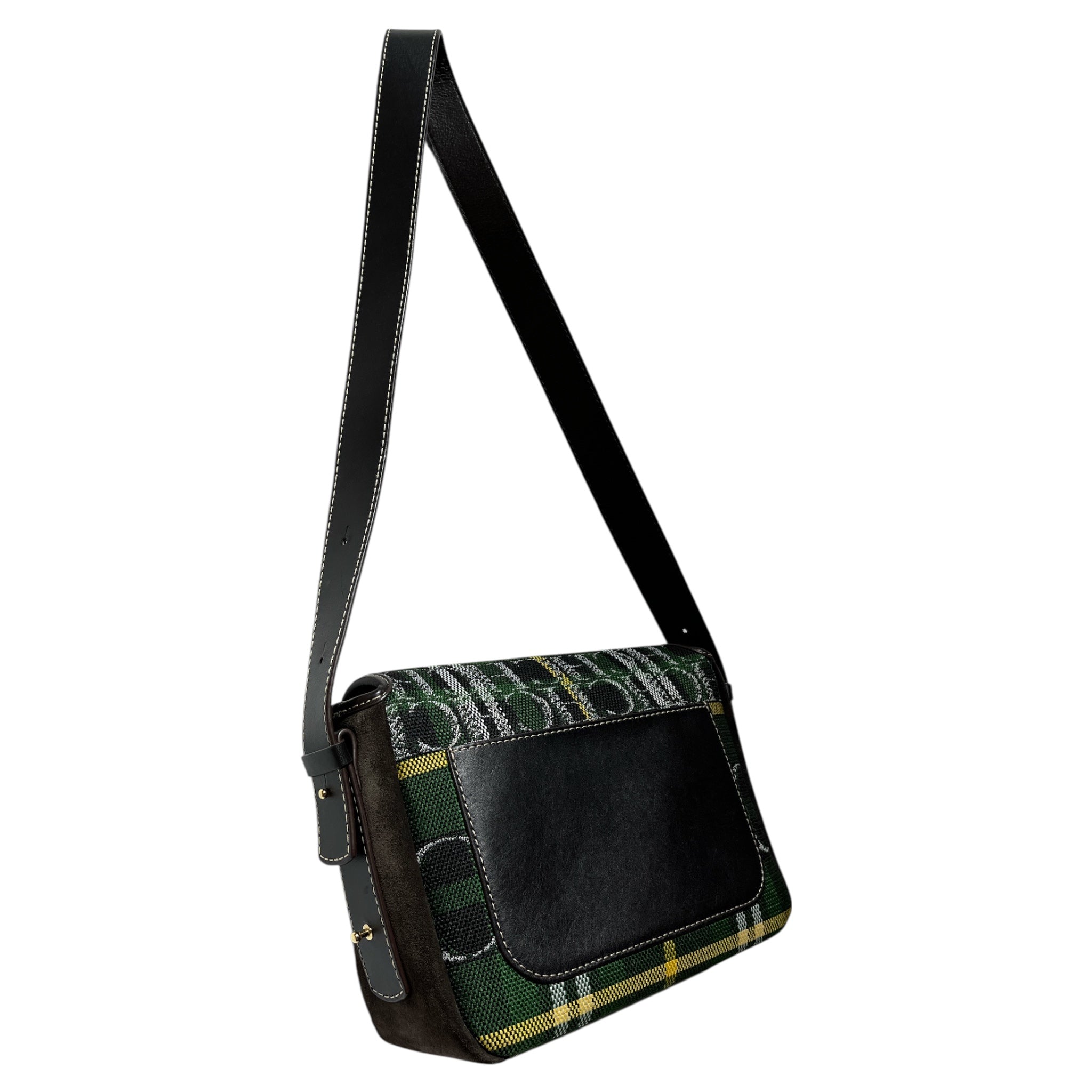 CAROLINA HERRERA/Cross Body Bag/M/Hombre Check/GRN/ view 5