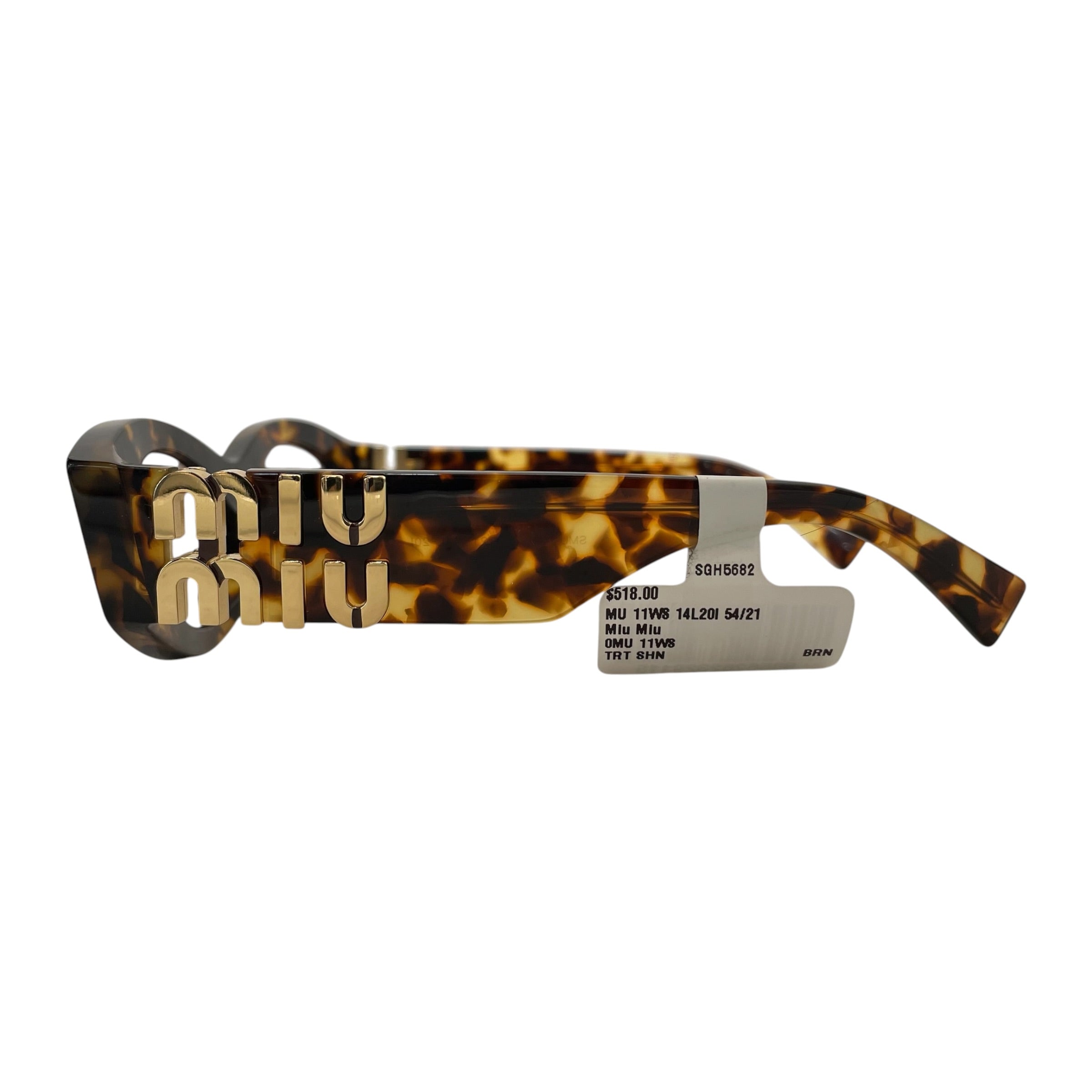 MIU MIU/Sunglasses/All Over Print/Tortoiseshell Pattern/BRW/L's/SMU11W view 2