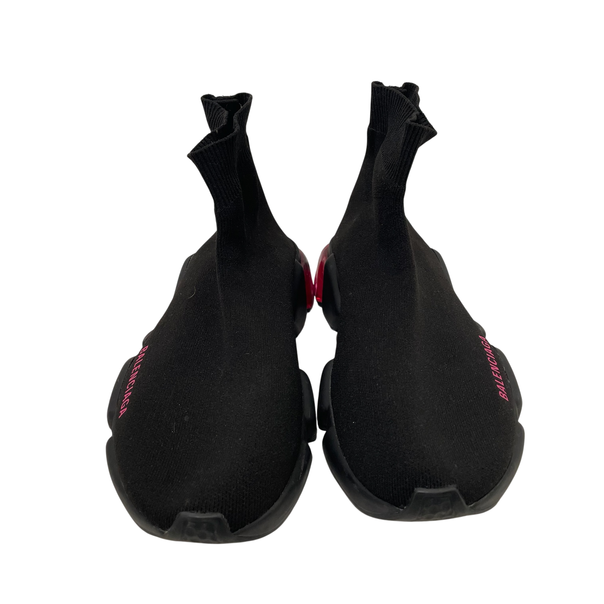 BALENCIAGA/Hi-Sneakers/US 8/BLK/PINK ACCENT view 3