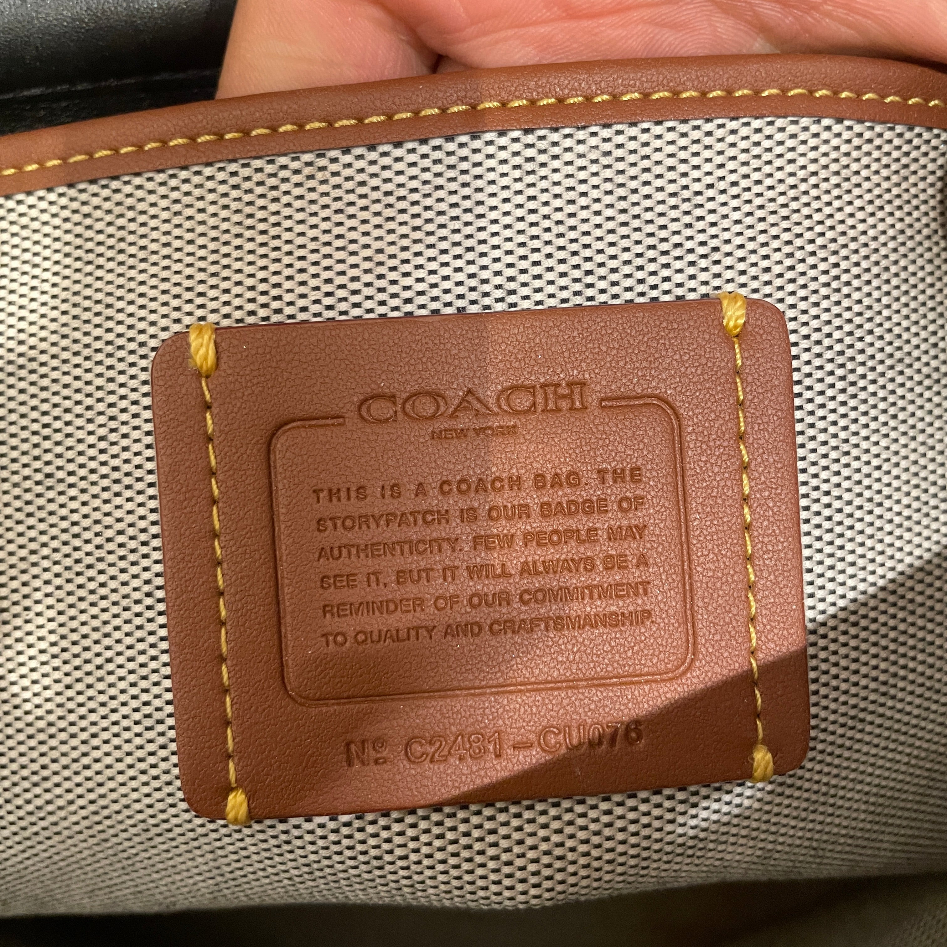 COACH/Backpack/Leather/BLK/TABBY GOLD HARDWARE view 5