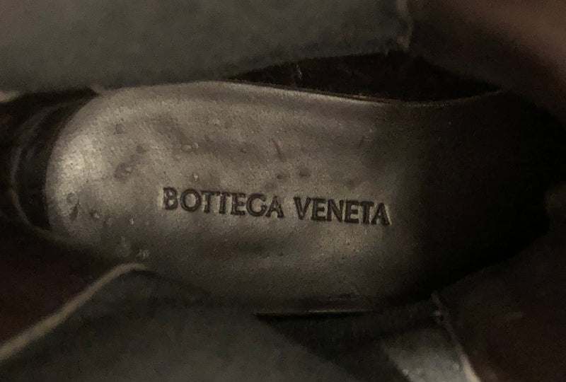BOTTEGA VENETA/Boots/EU 37.5/Leather/BLK/Blue Sole Boots