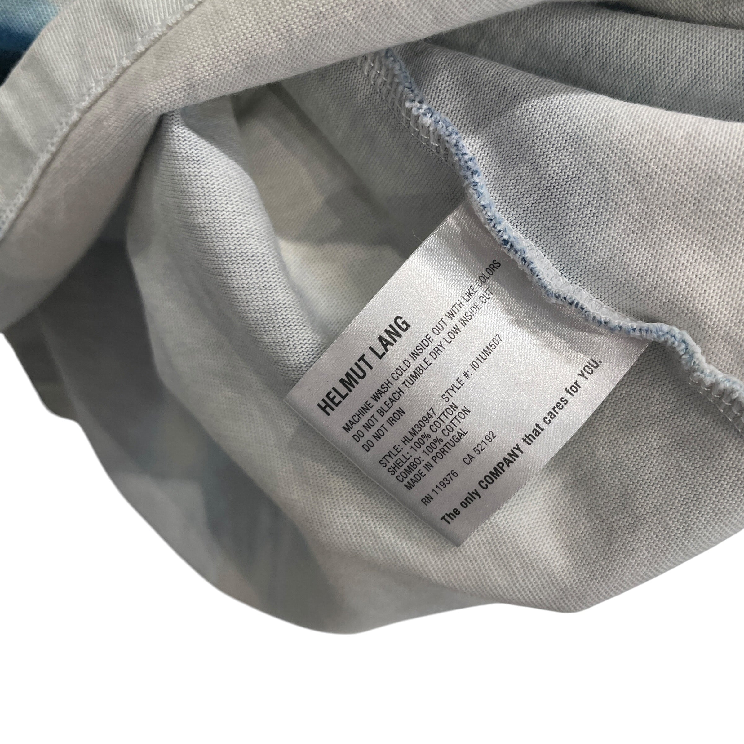 Helmut Lang/T-Shirt/M/Cotton/BLU/SPRING TOUR 2018 view 4