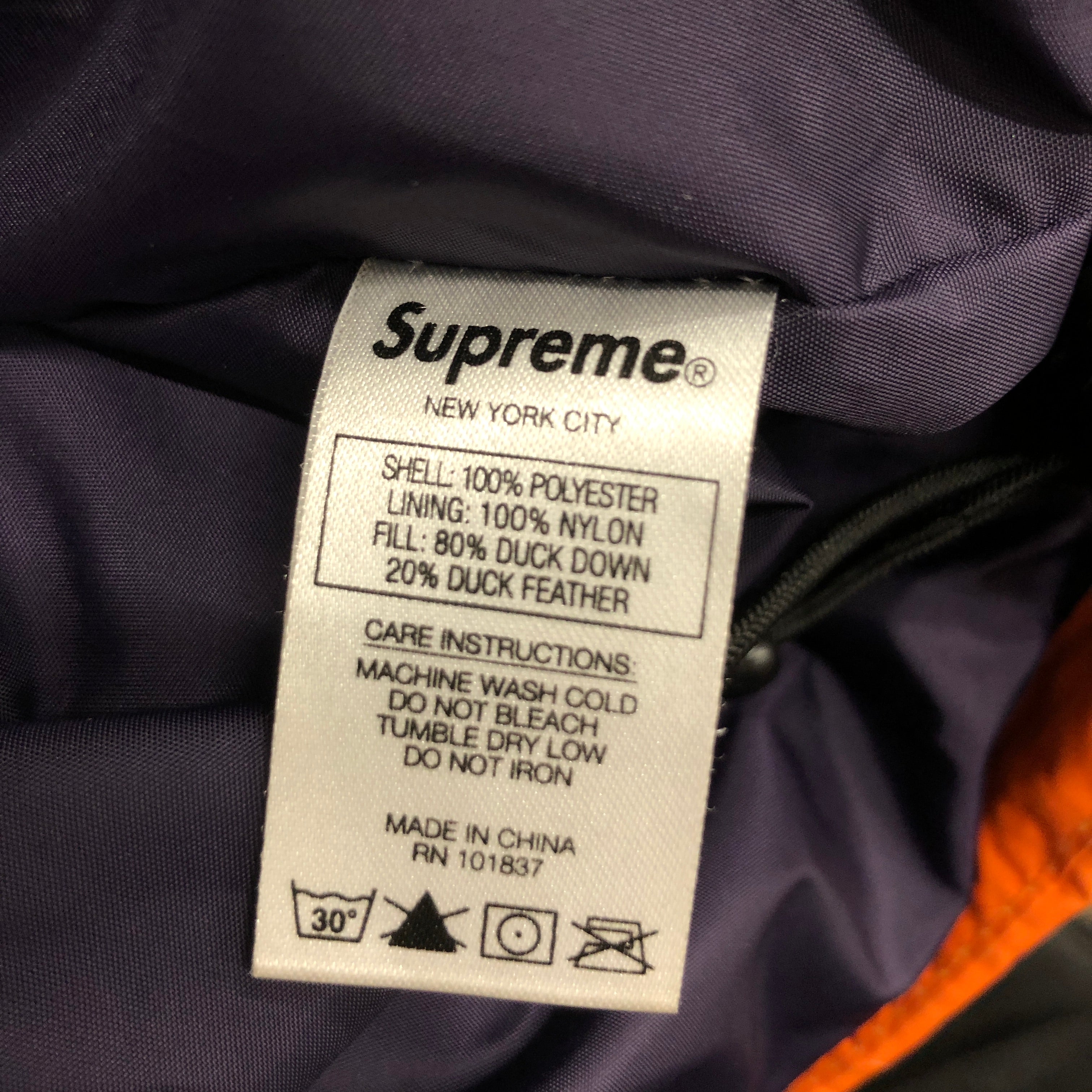 Supreme/Puffer Jkt/L/Nylon/MLT/GRADIENT NAVY/BLUE/ORANGE view 4