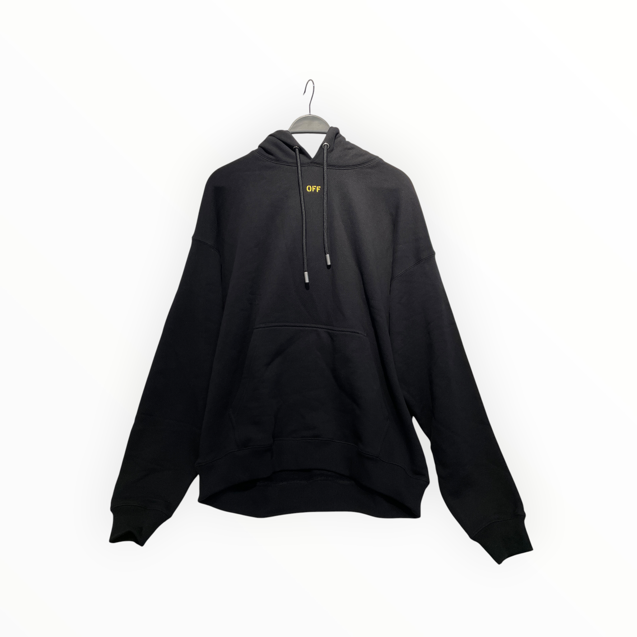 OFF-WHITE/Hoodie/L/Cotton/BLK/ view 1