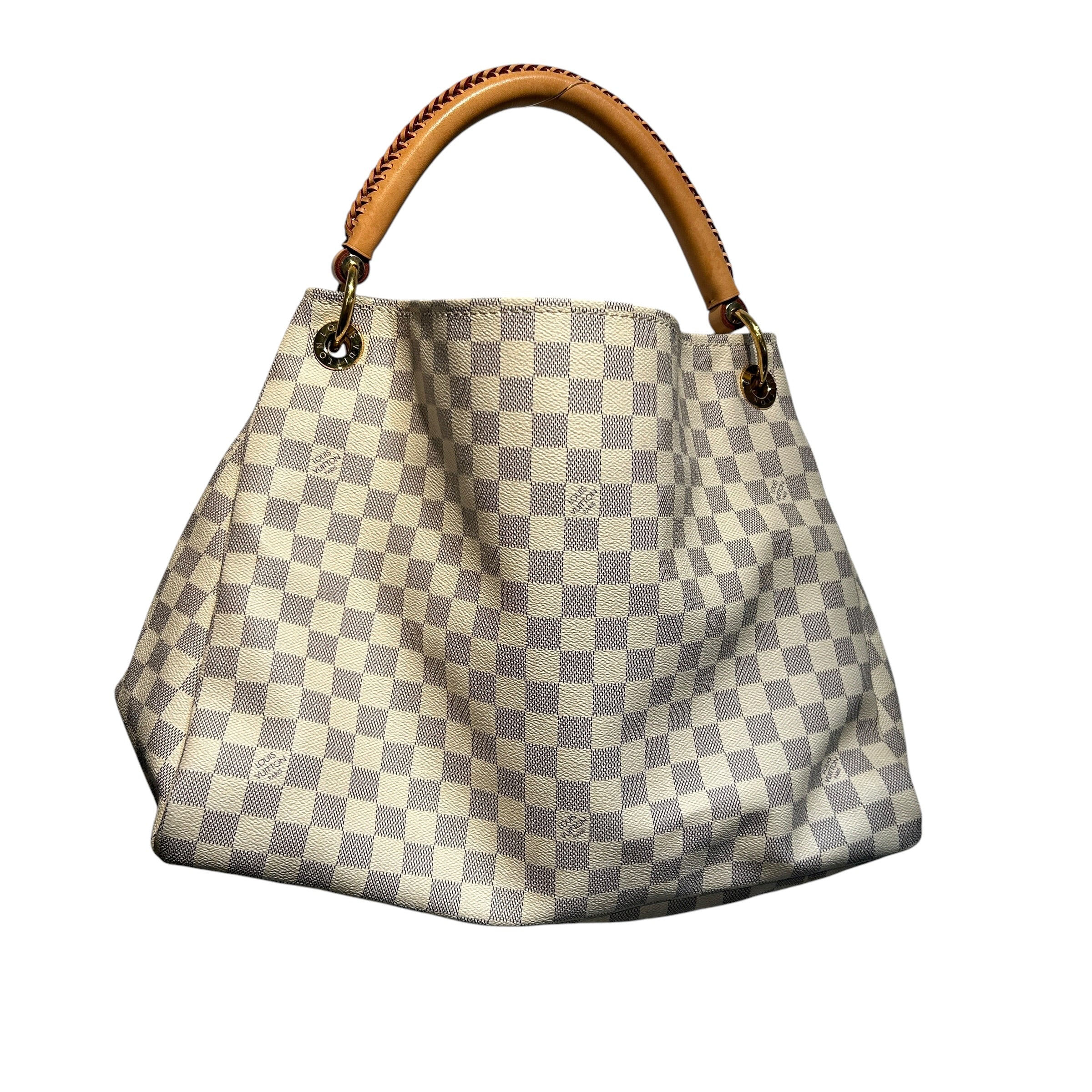 LOUIS VUITTON/Tote Bag/Monogram/Leather/CRM/Damier azur artsty mm bag view 2
