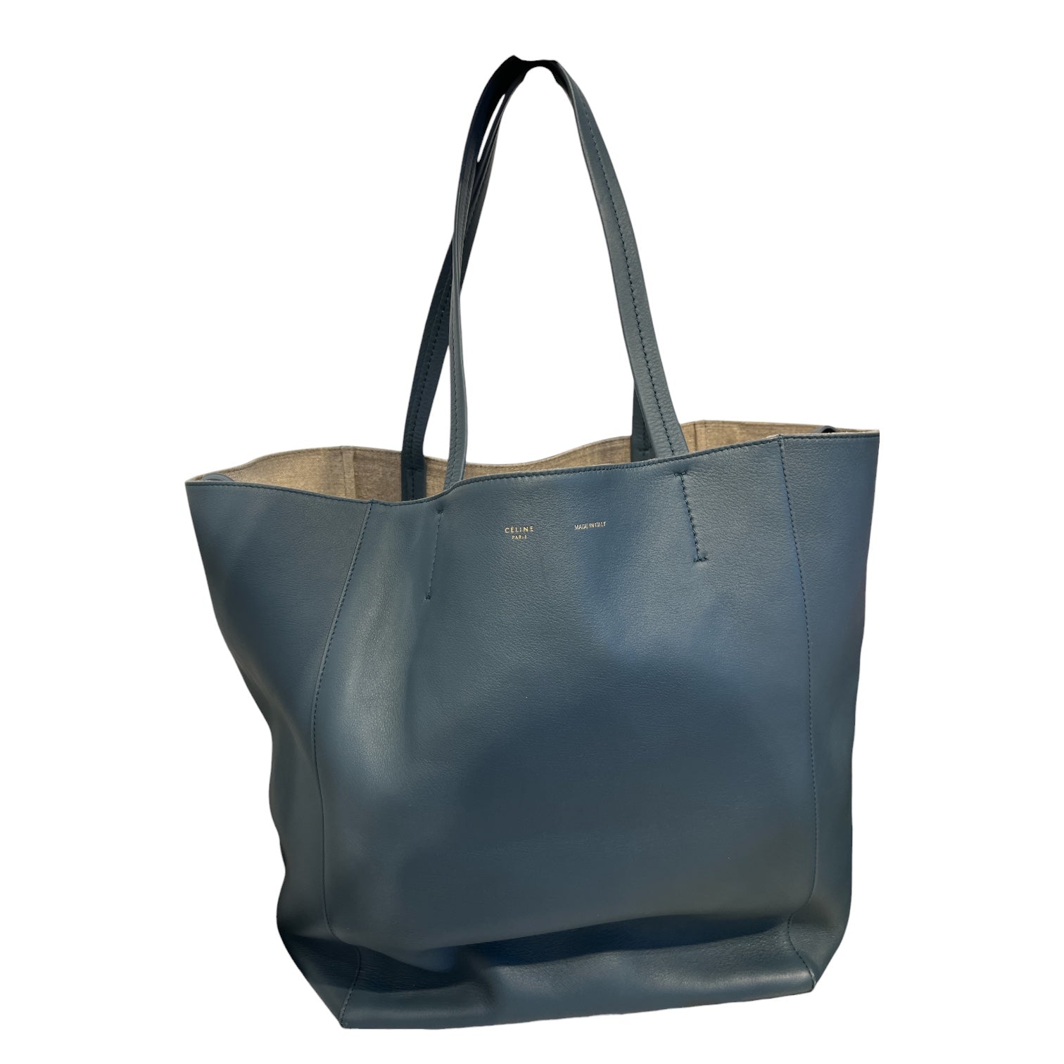 CELINE/Tote Bag/Leather/BLU/phantom cabas view 1