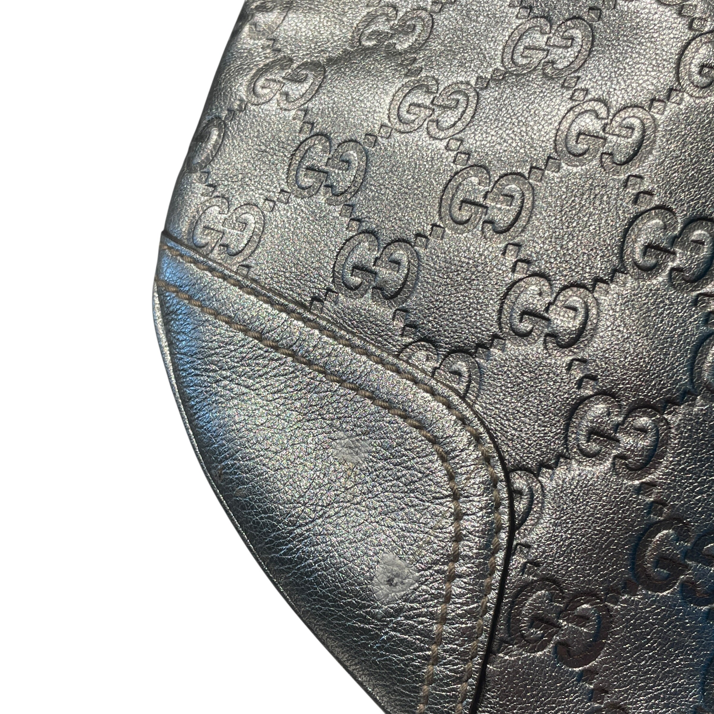 GUCCI/Tote Bag/Monogram/Leather/SLV/GG SIGNATURE PRINCY SMALL HOBO view 5