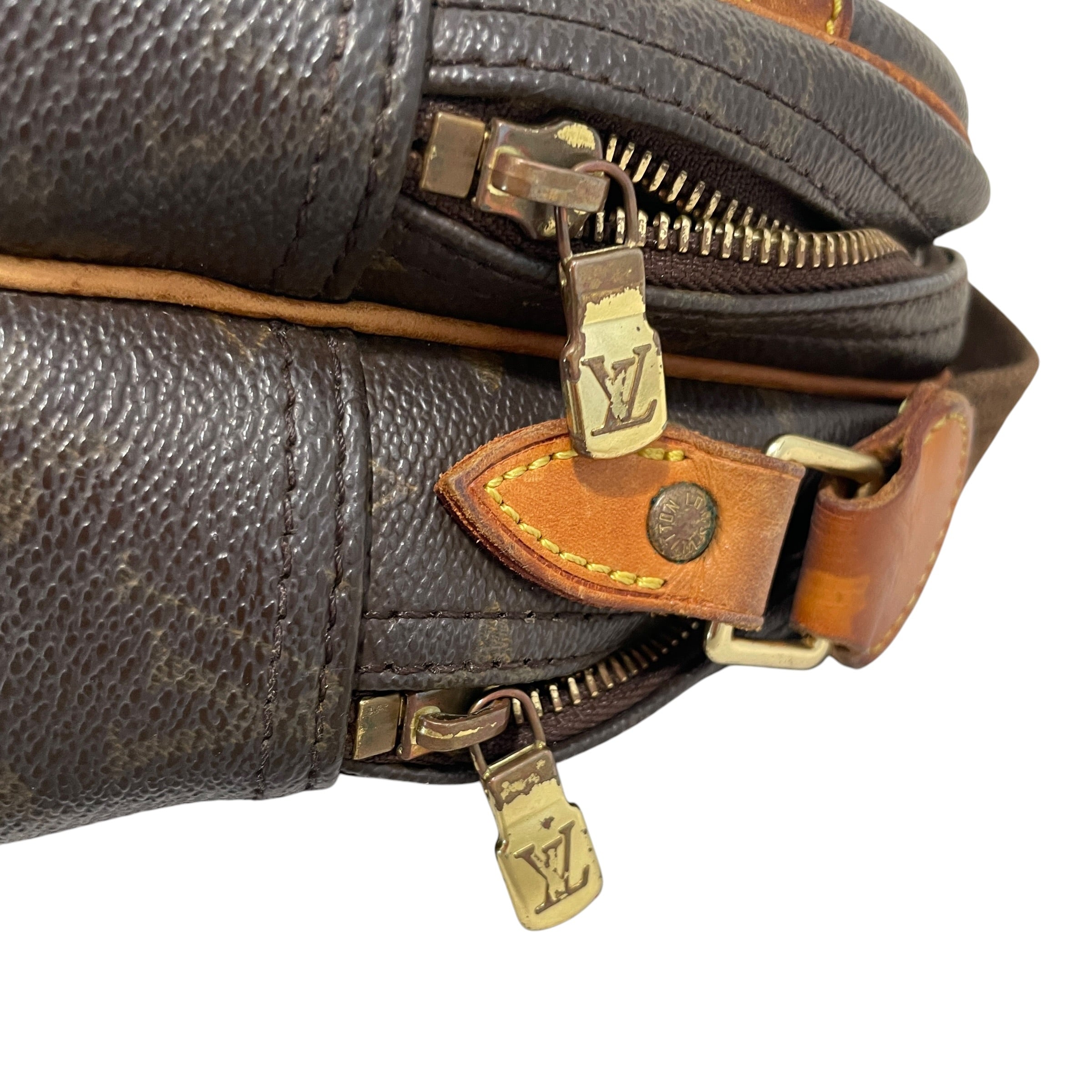 LOUIS VUITTON/Cross Body Bag/Monogram/Leather/BRW/Reporter PM Shoulder Bag view 4