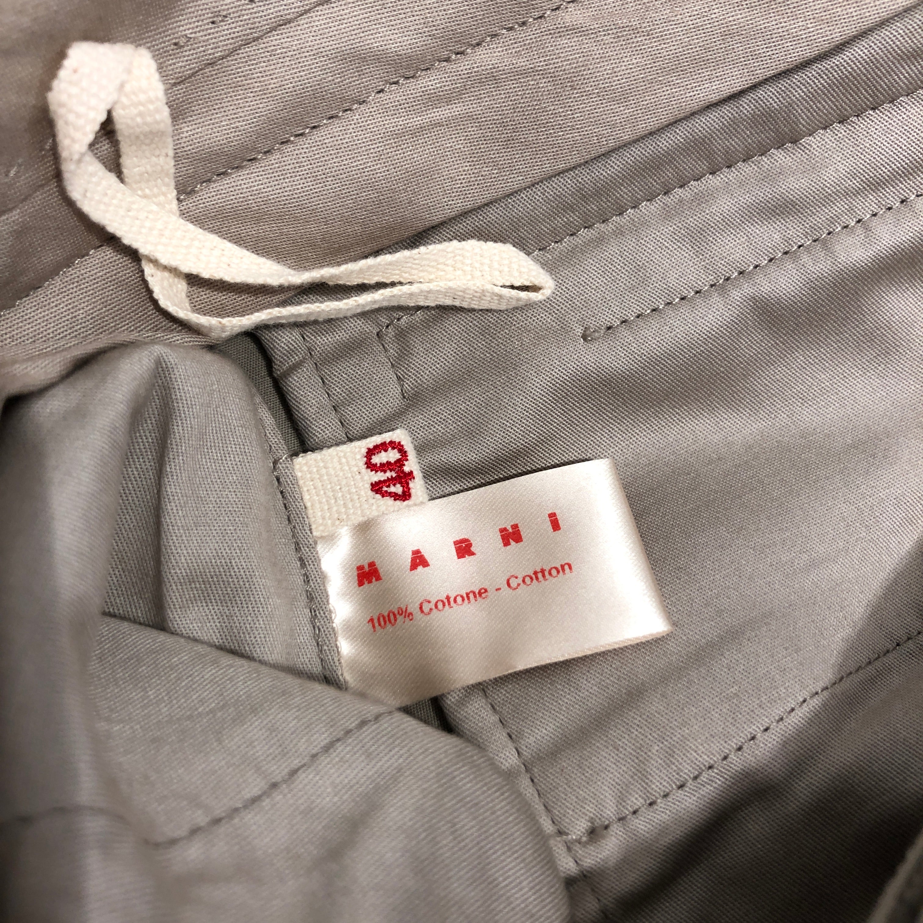 MARNI/Cropped Pants/40/Cotton/BEG/ view 4
