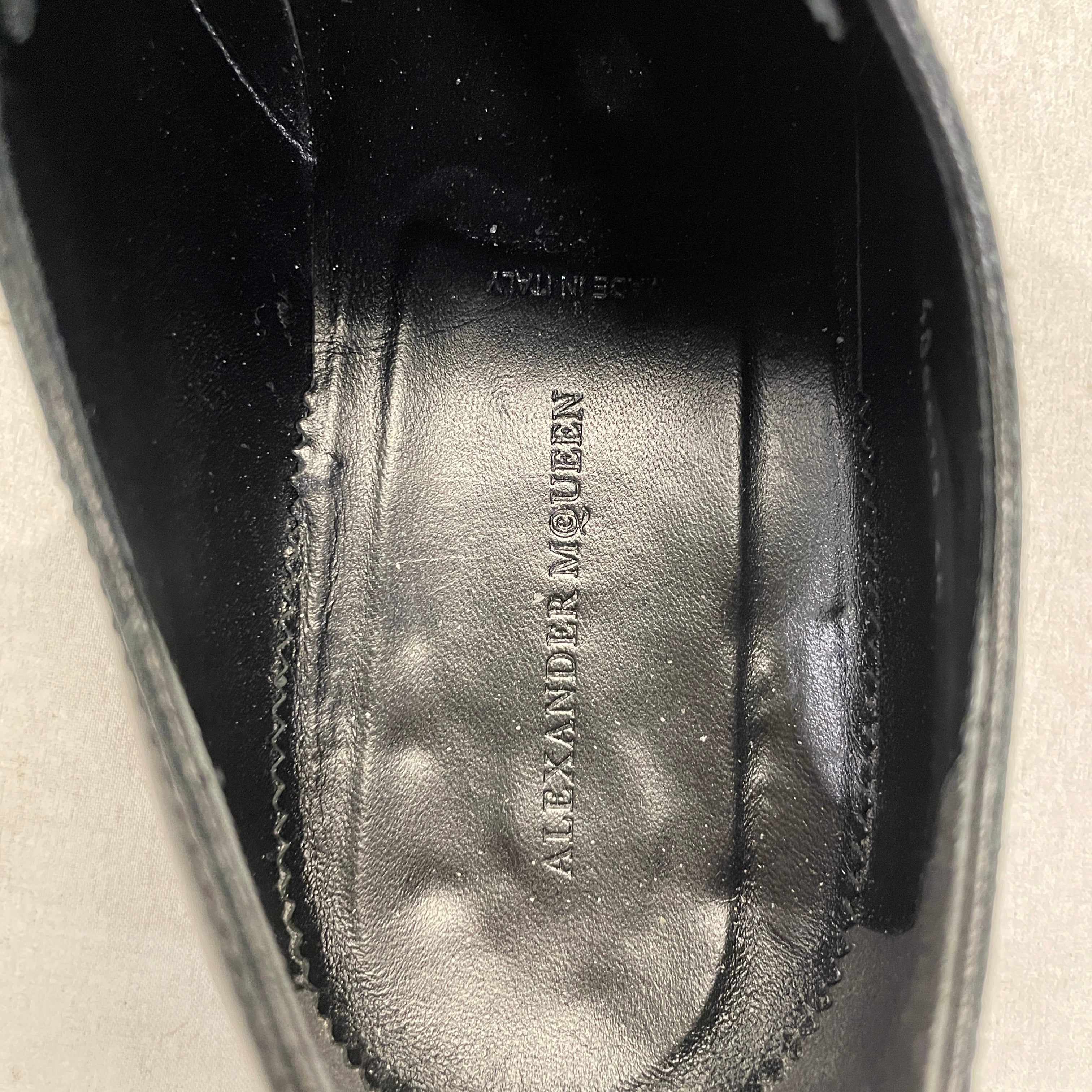 Alexander McQueen/Dress Shoes/EU 45/Leather/BLK/studded oxfords view 3