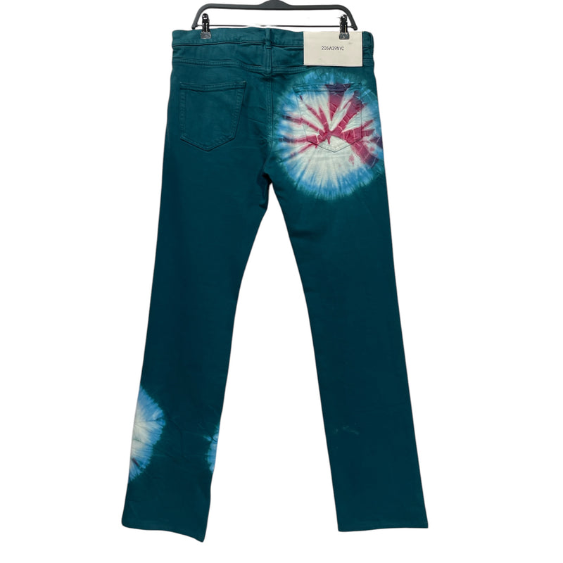 Calvin Klein 205W39NYC/Straight Pants/34/Denim/MLT/All Over Print/TYE DYE