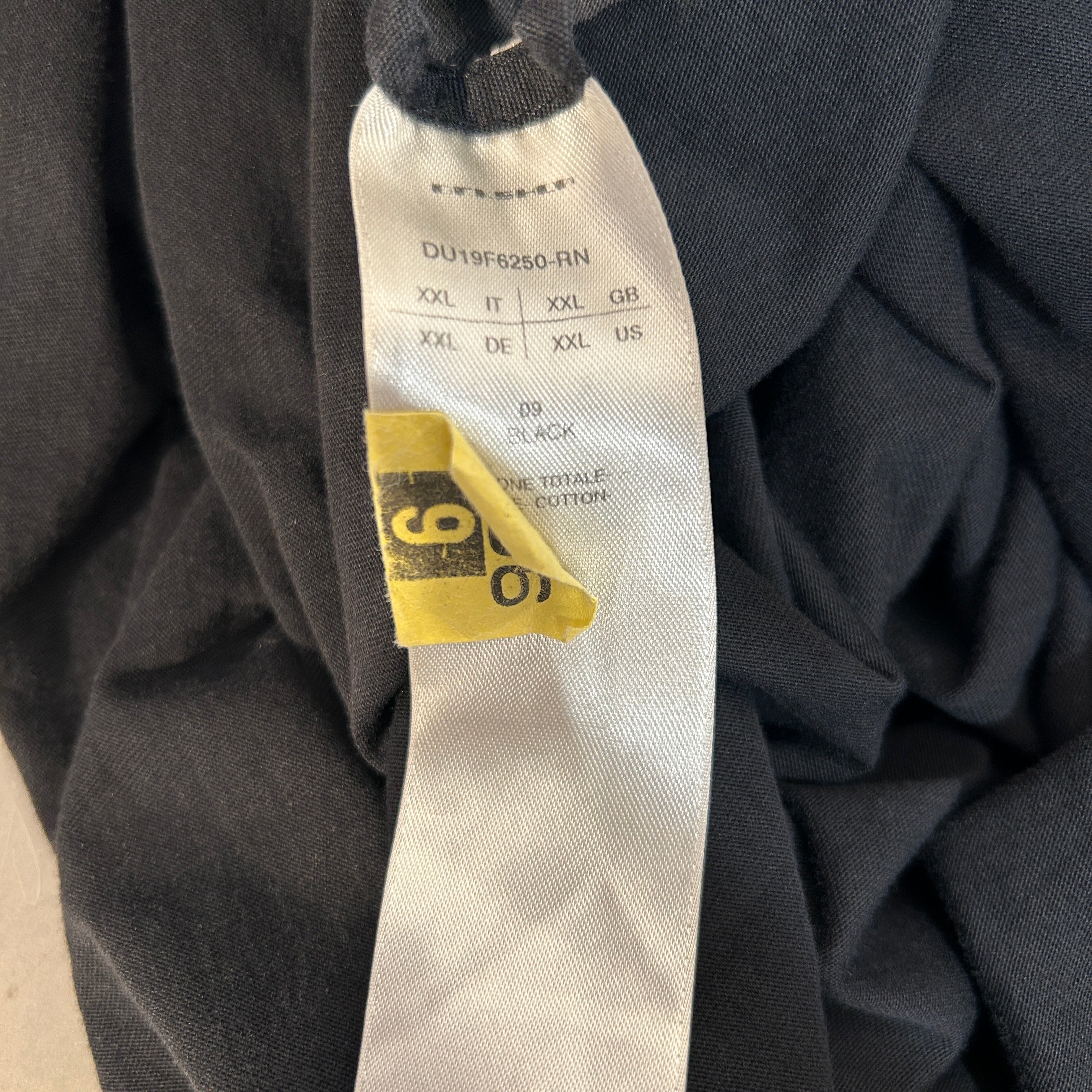 RICK OWENS DRKSHDW/T-Shirt/XXL/Cotton/BLK/crew neck tee view 4