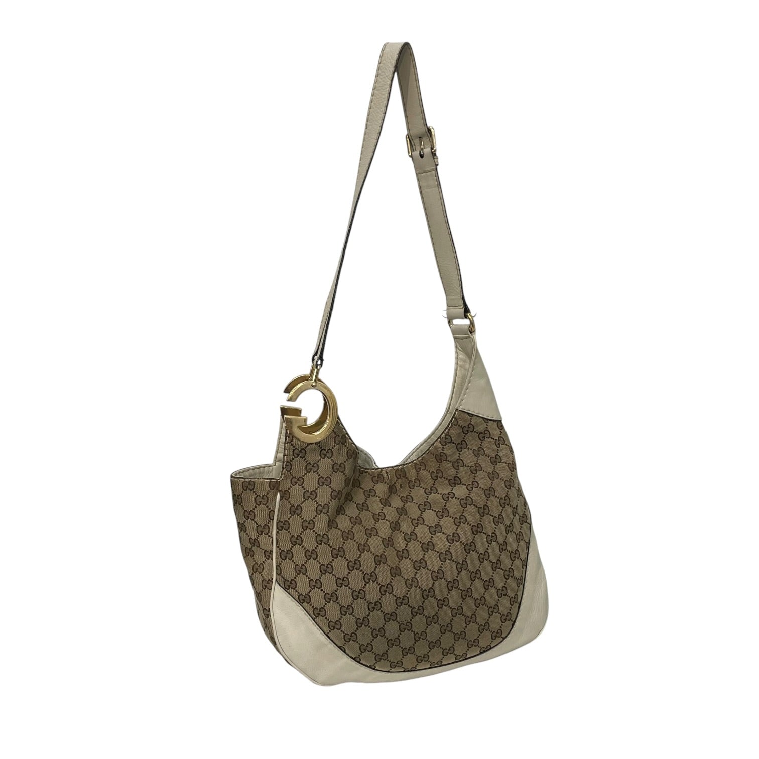 GUCCI/Hand Bag/Monogram/Leather/BRW/Charlotte GG Canvas view 2