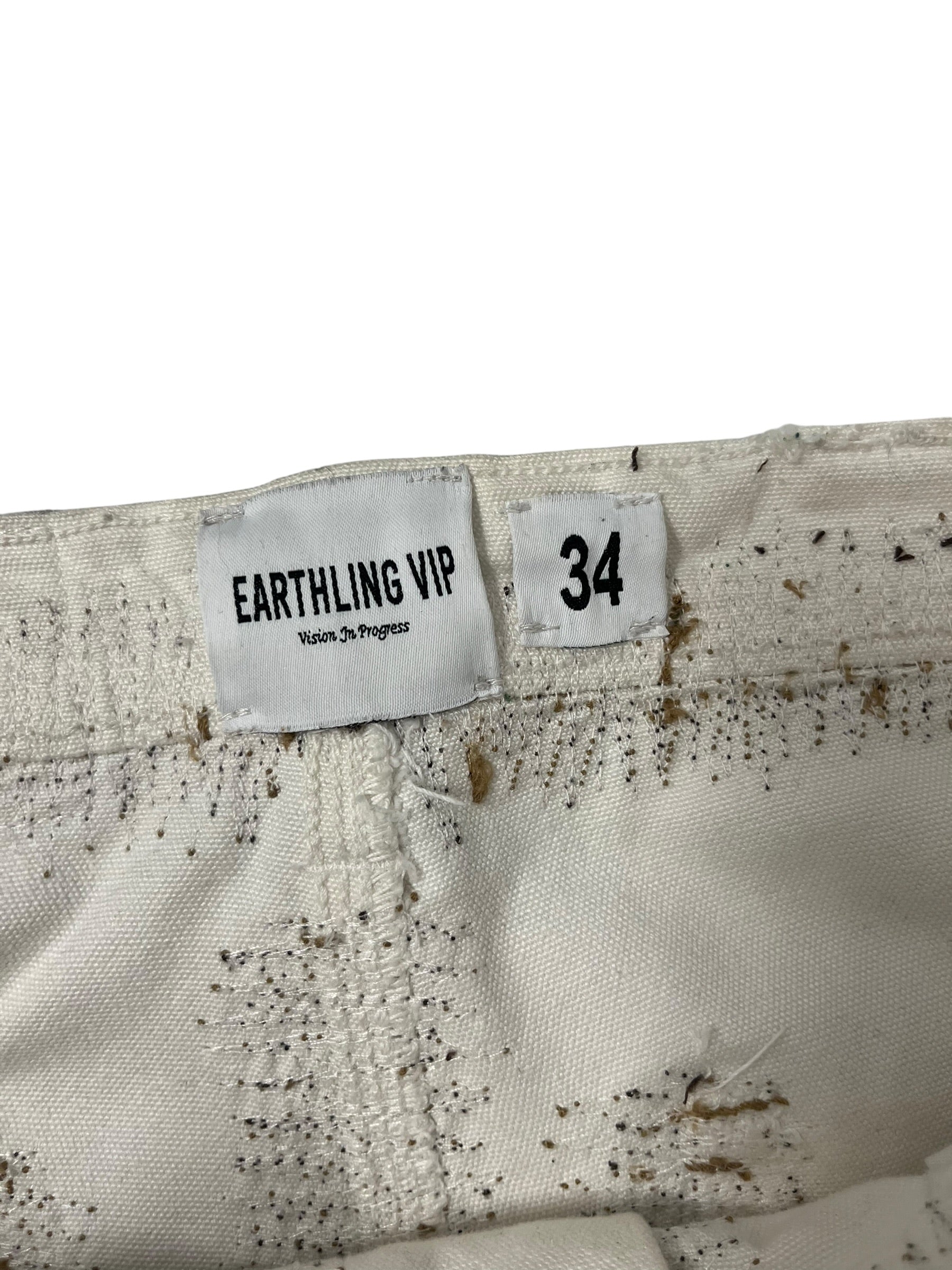 EARTHLING VIP/Carpenter Pants/34/Denim/WHT/EMBROIDERED CARPENTER PANTS view 3