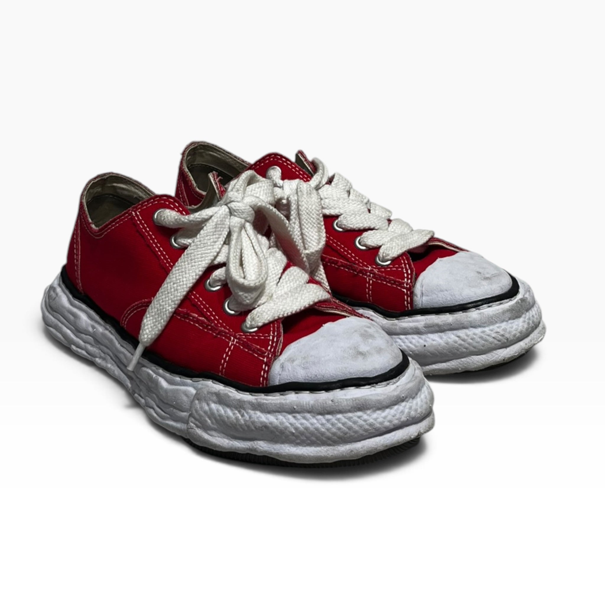 MIHARA YASUHIRO/Low-Sneakers/EU 42/Cotton/RED/ view 1