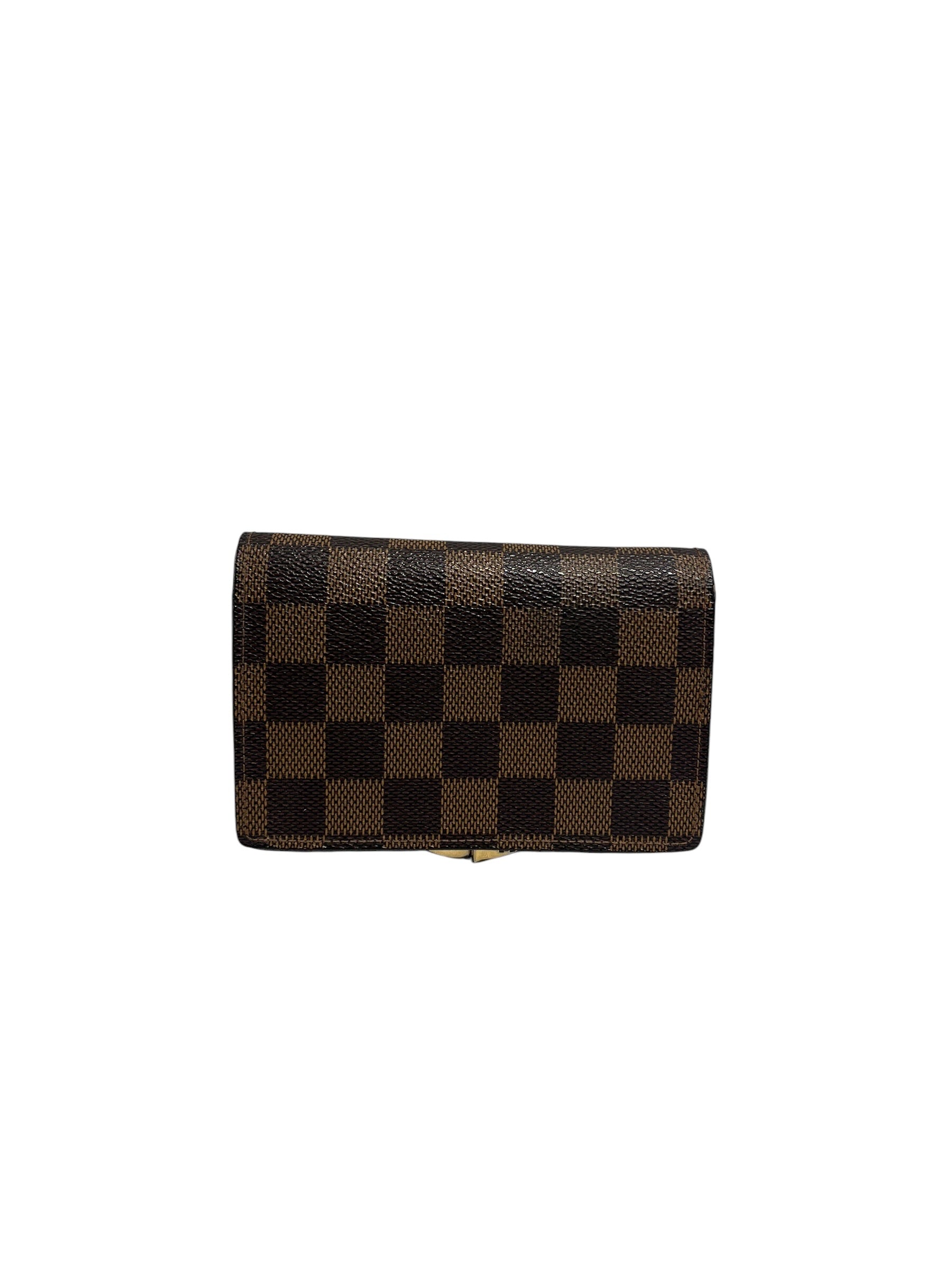 LOUIS VUITTON/Wallet/Gingham Check/Leather/BRW/L's/ view 2