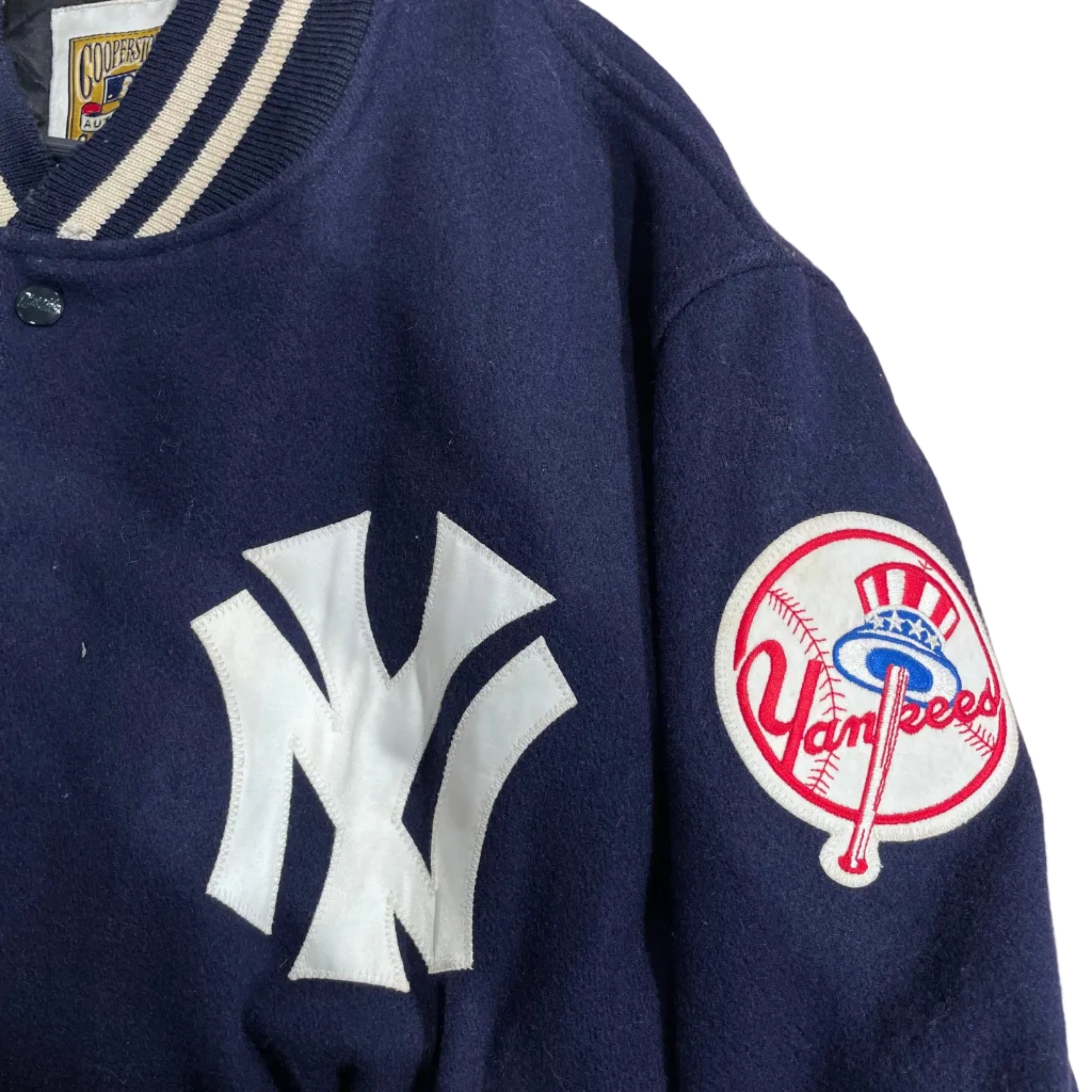 Vintage/Baseball Jkt/52/Wool/NVY/YANKEES 1961 view 3