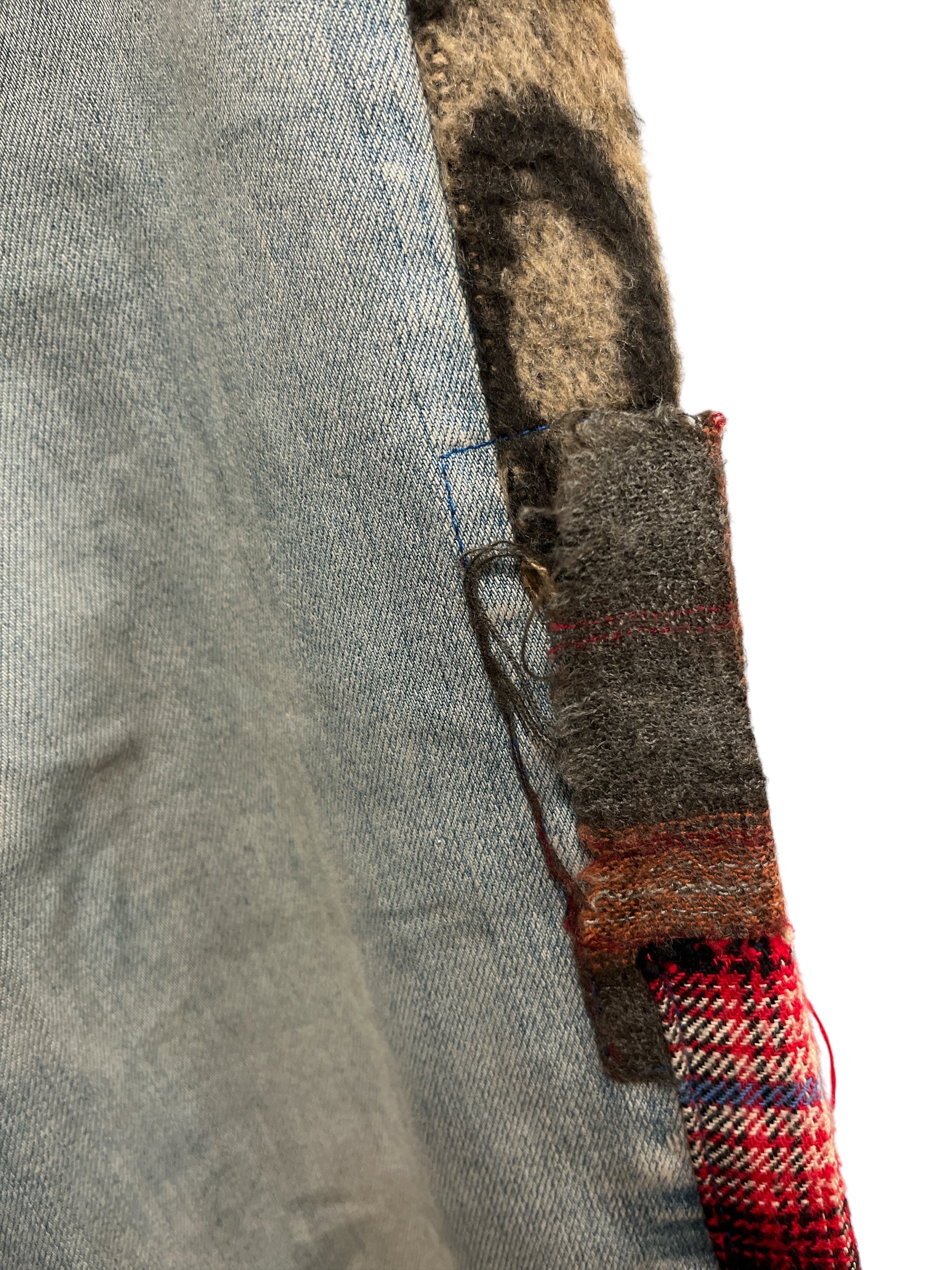 AMIRI/Skinny Pants/36/Denim/IDG/Button Fly/PATCHWORK KNEE RIP view 6