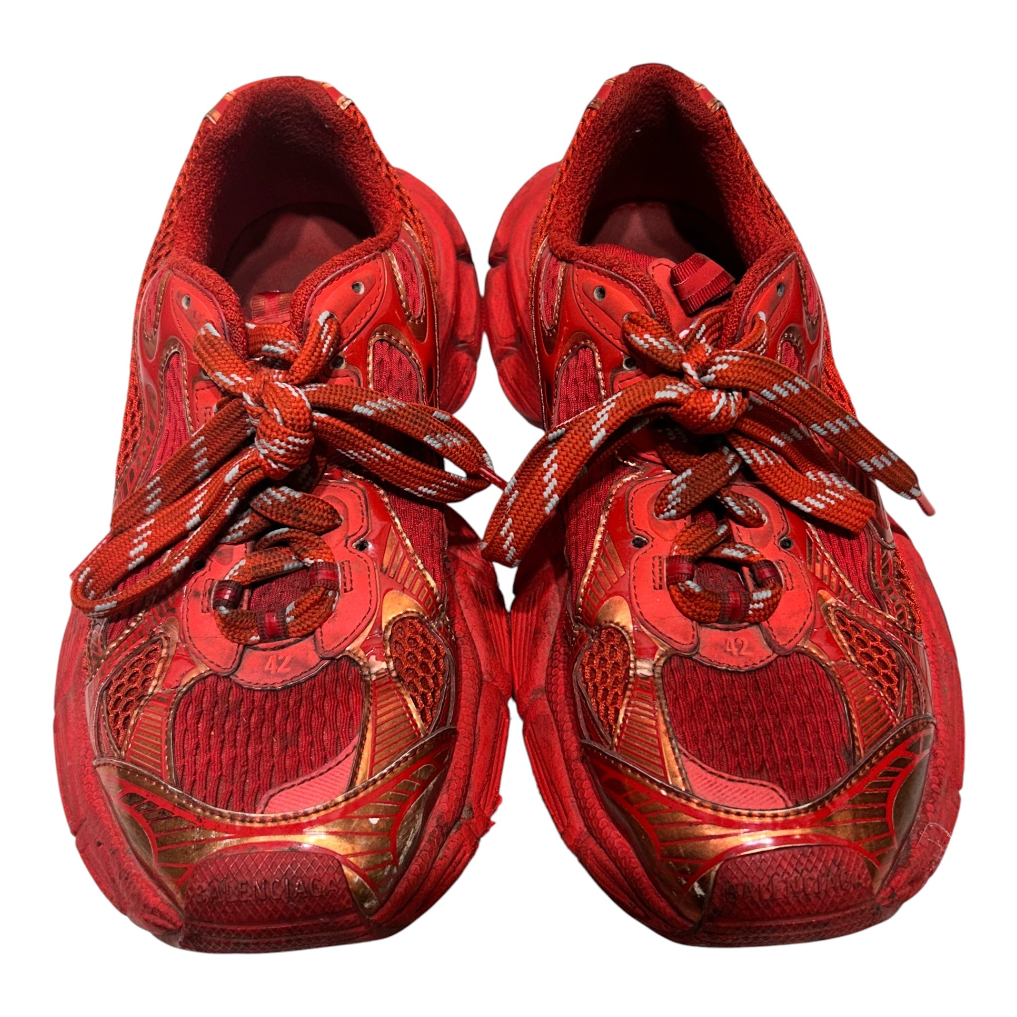 BALENCIAGA/Low-Sneakers/EU 42/Cotton/RED/3XL SNEAKERS view 4