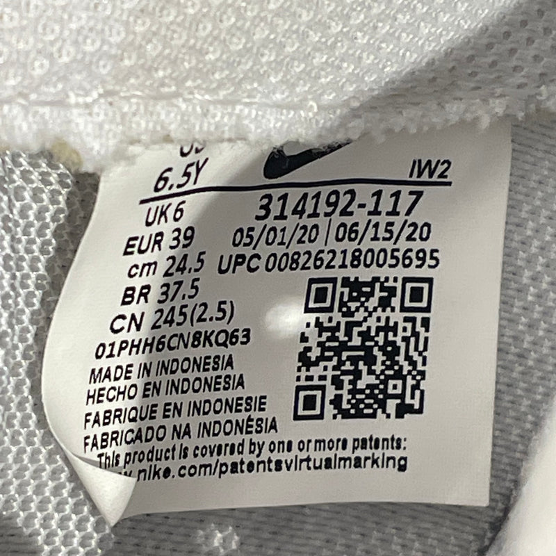 NIKE/AIR FORCE 1 (GS)/Low-Sneakers/US 8/Leather/WHT/314192-117