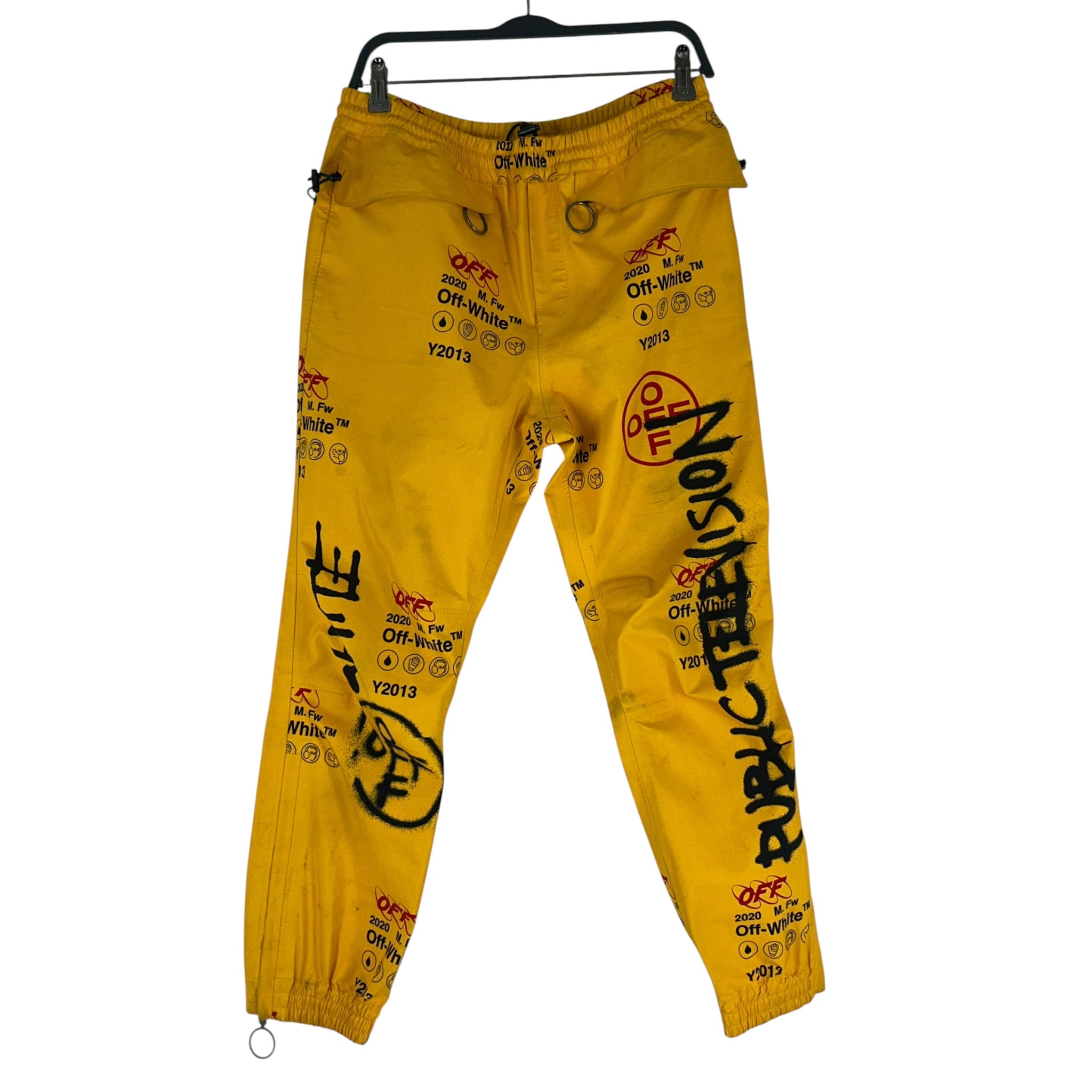 OFF-WHITE/Pants/M/Polyester/ORN/All Over Print/ view 1