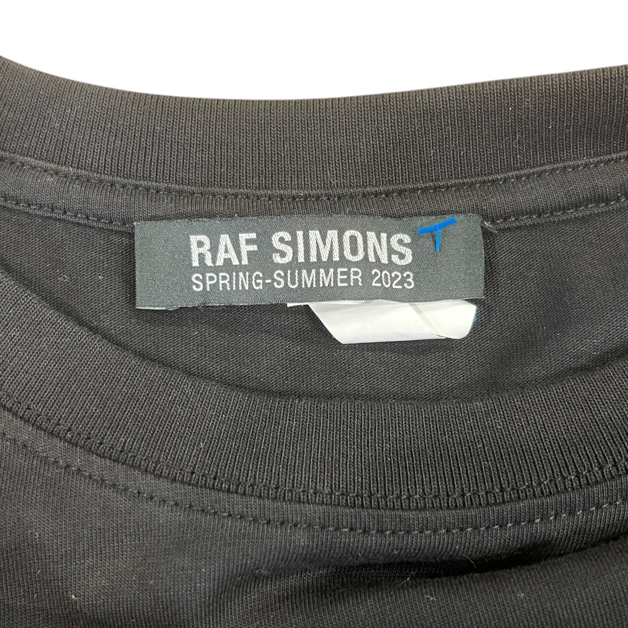 RAF SIMONS/T-Shirt/S/Graphic/Cotton/BLK/YELLOW PRINTWORKS TOUR view 3