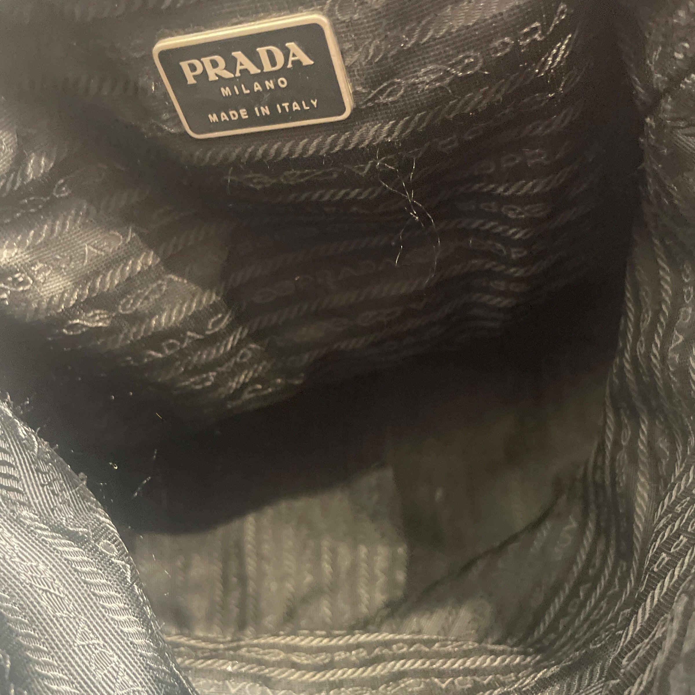 PRADA/Backpack/Nylon/BLK/Drawstring Backpack view 8