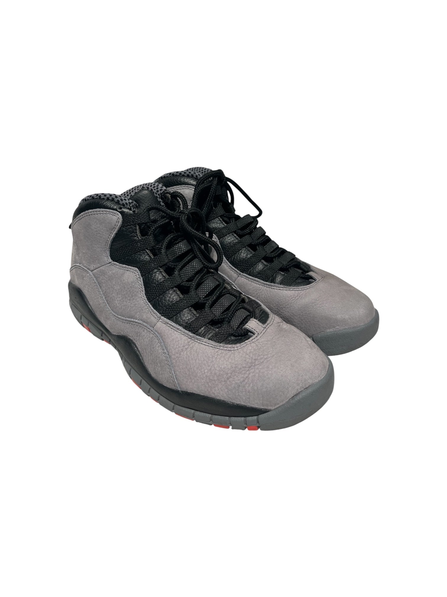 NIKE/AIR JORDAN 10 RETRO/Hi-Sneakers/US 9.5/Suede/GRY/310805-023 view 1