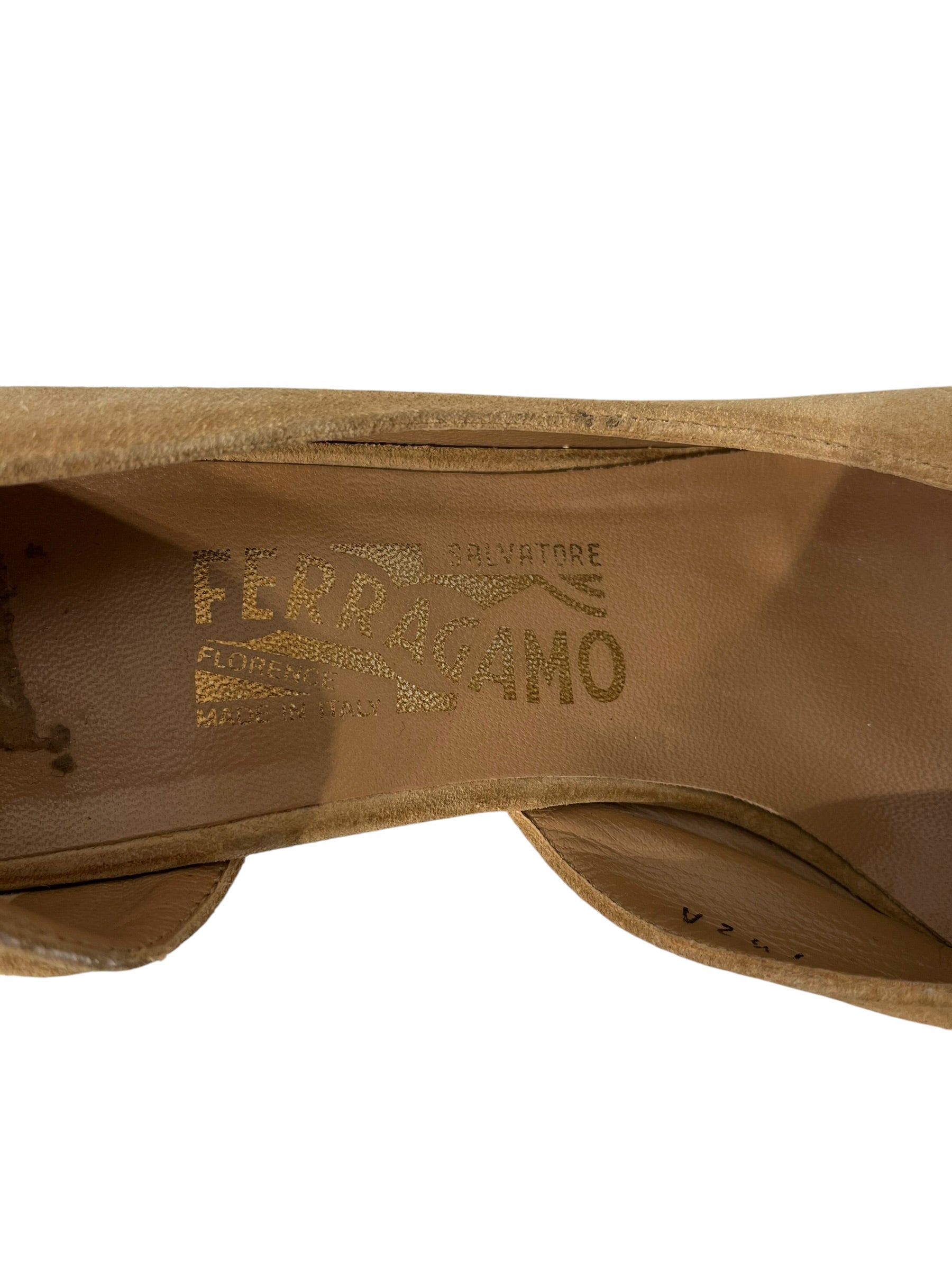 Salvatore Ferragamo/Heels/US 7.5/Suede/BEG/311979 view 5